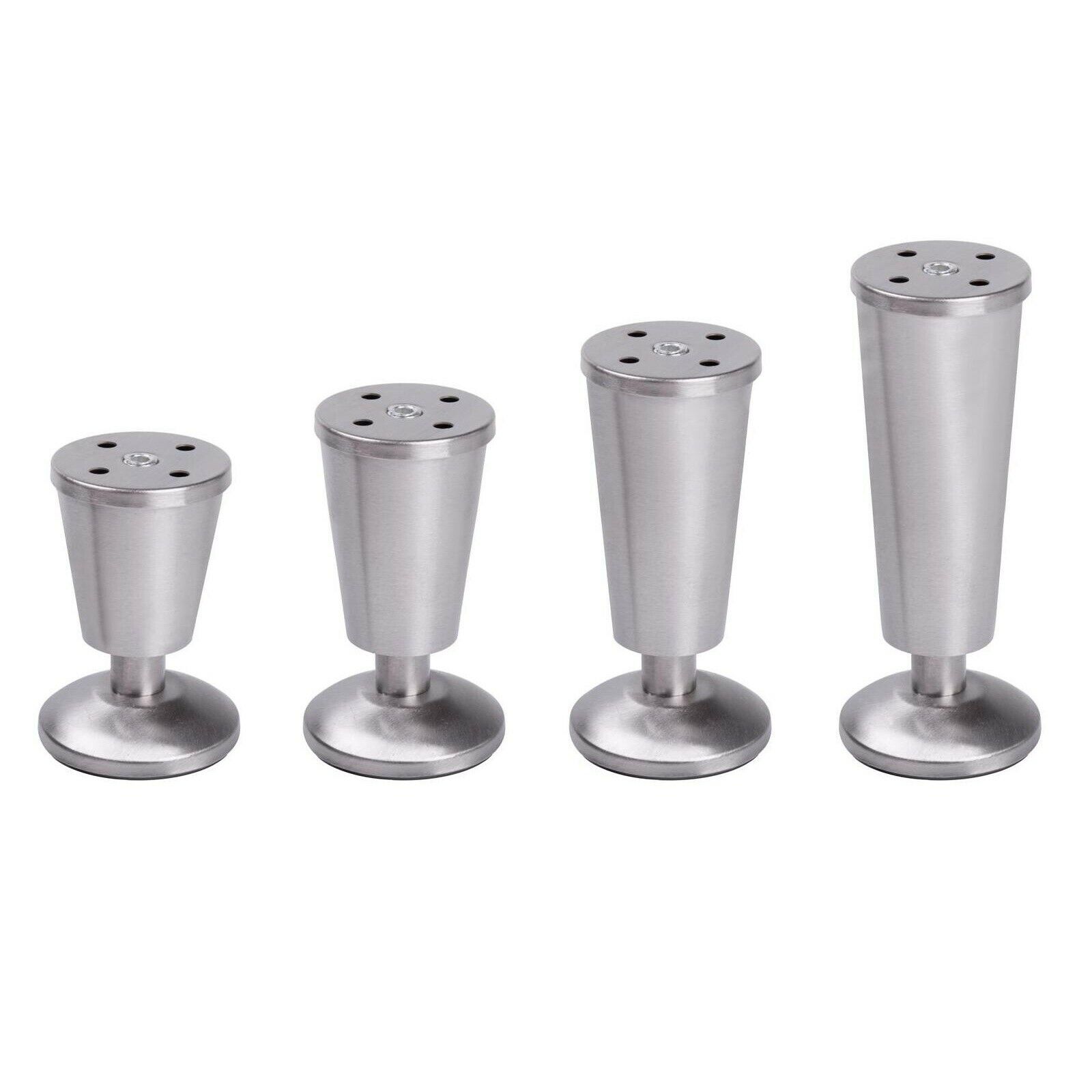 Edelstahl Möbelfüße Höhenverstellbar 80 Mm