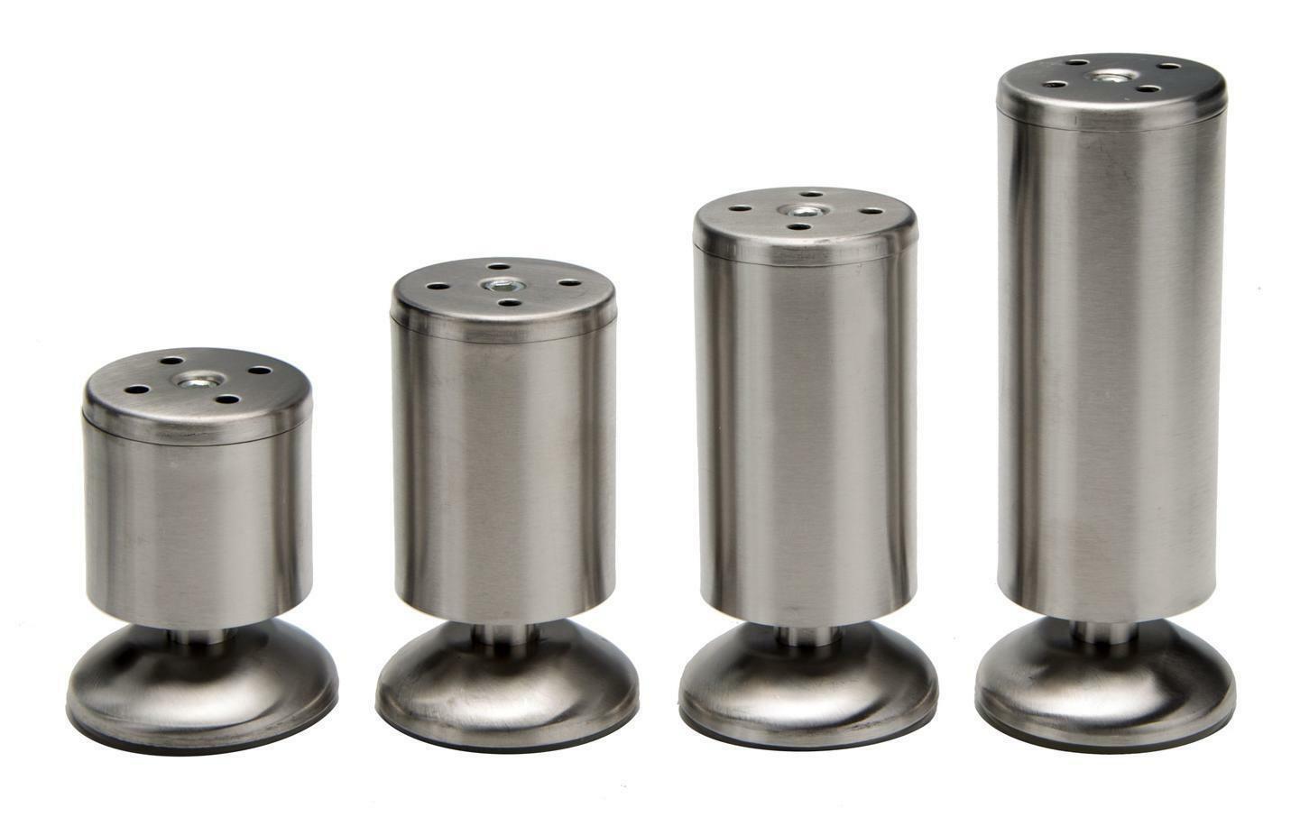 Edelstahl Möbelfüße Höhenverstellbar 120 Mm
