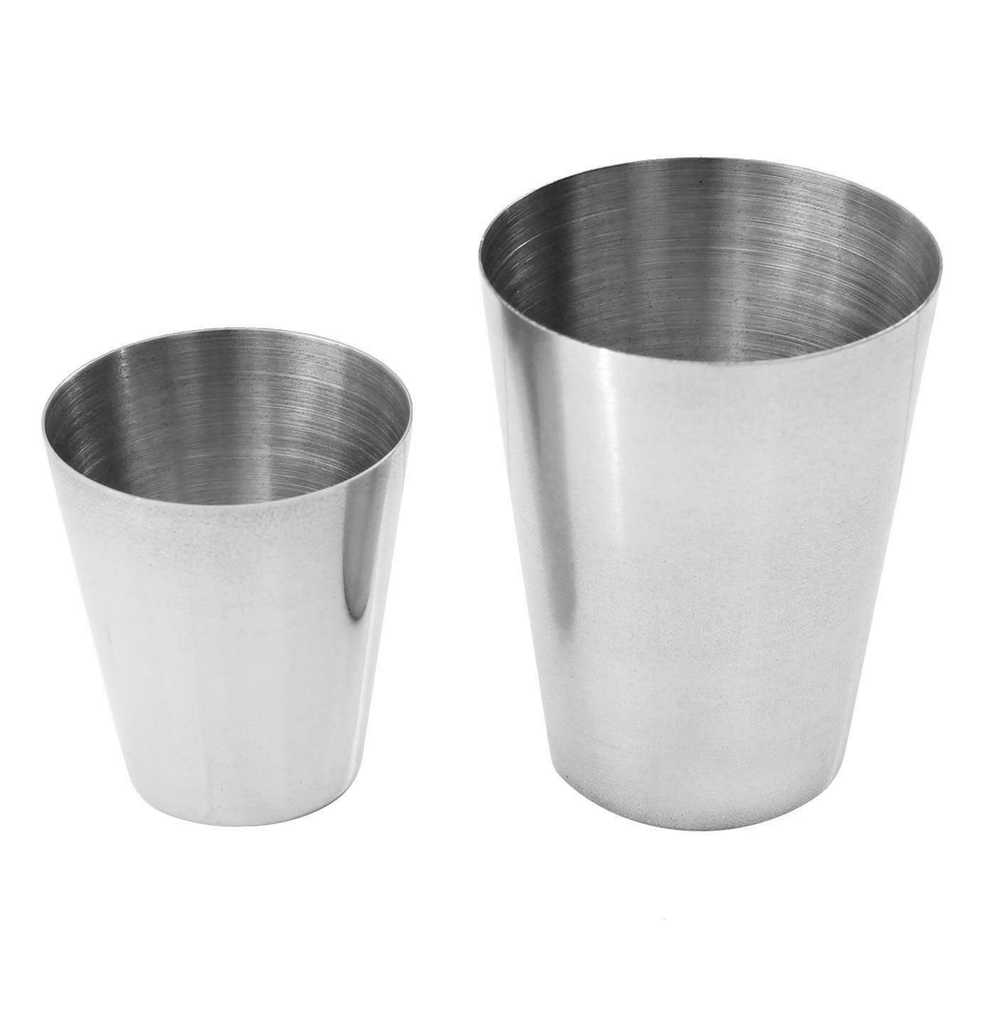 Edelstahl Schnapsbecher 3cl 5,5cl Edelstahlbecher Schnapspinnchen Becher 30 Ml