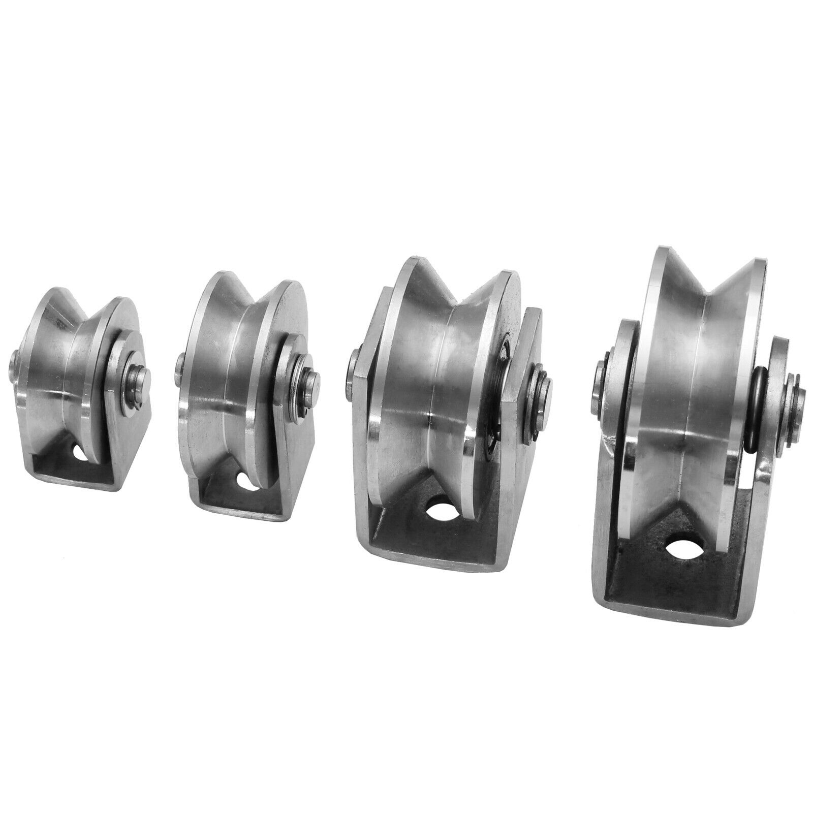 Edelstahl V4a Torrolle Hohlkehle Schiebetor Schiebetür Rolltür Rolltor Laufrolle Ø 50 Mm