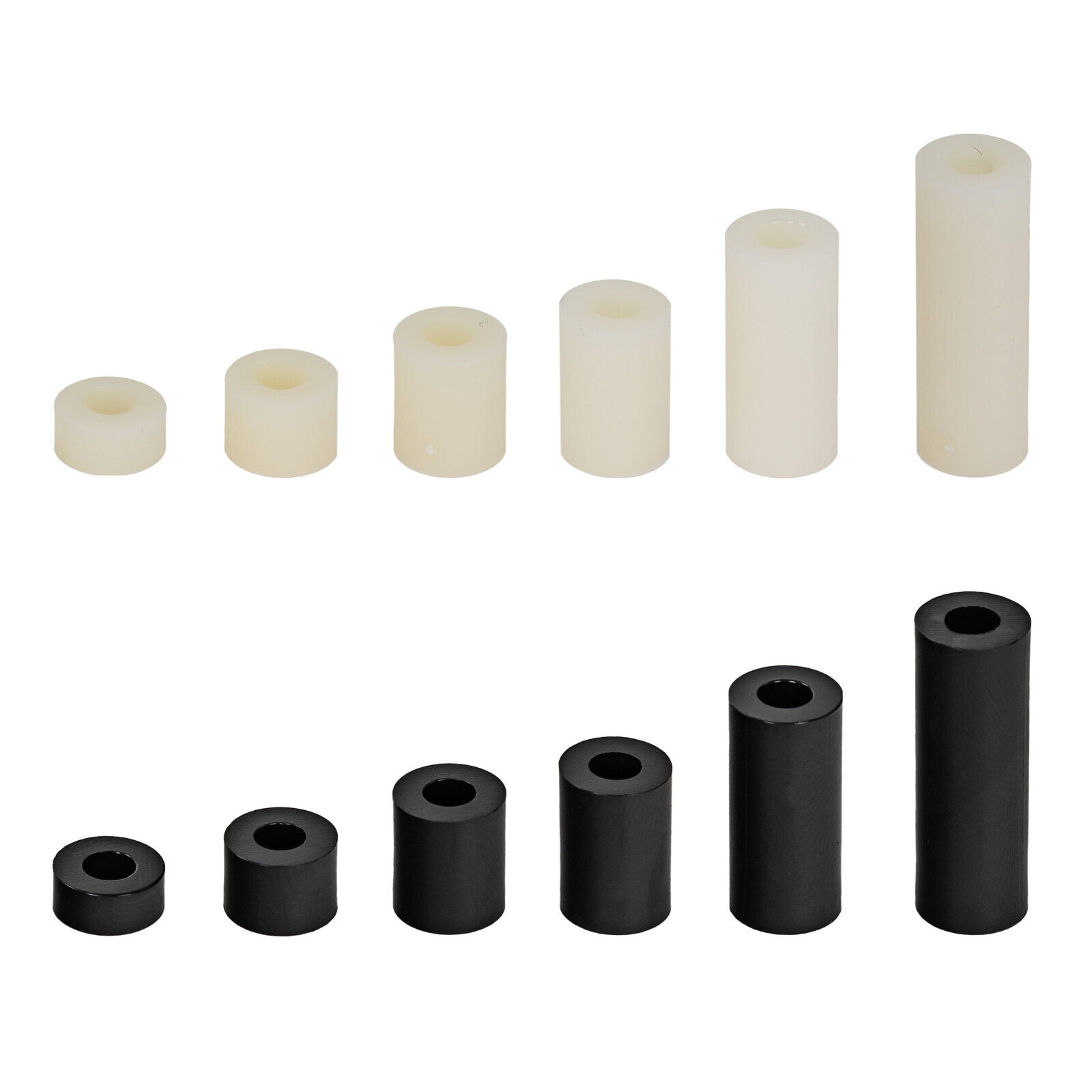 100 Stück M3 Distanzhülsen Kunststoff 3 Mm 100 Schwarz 8 Mm