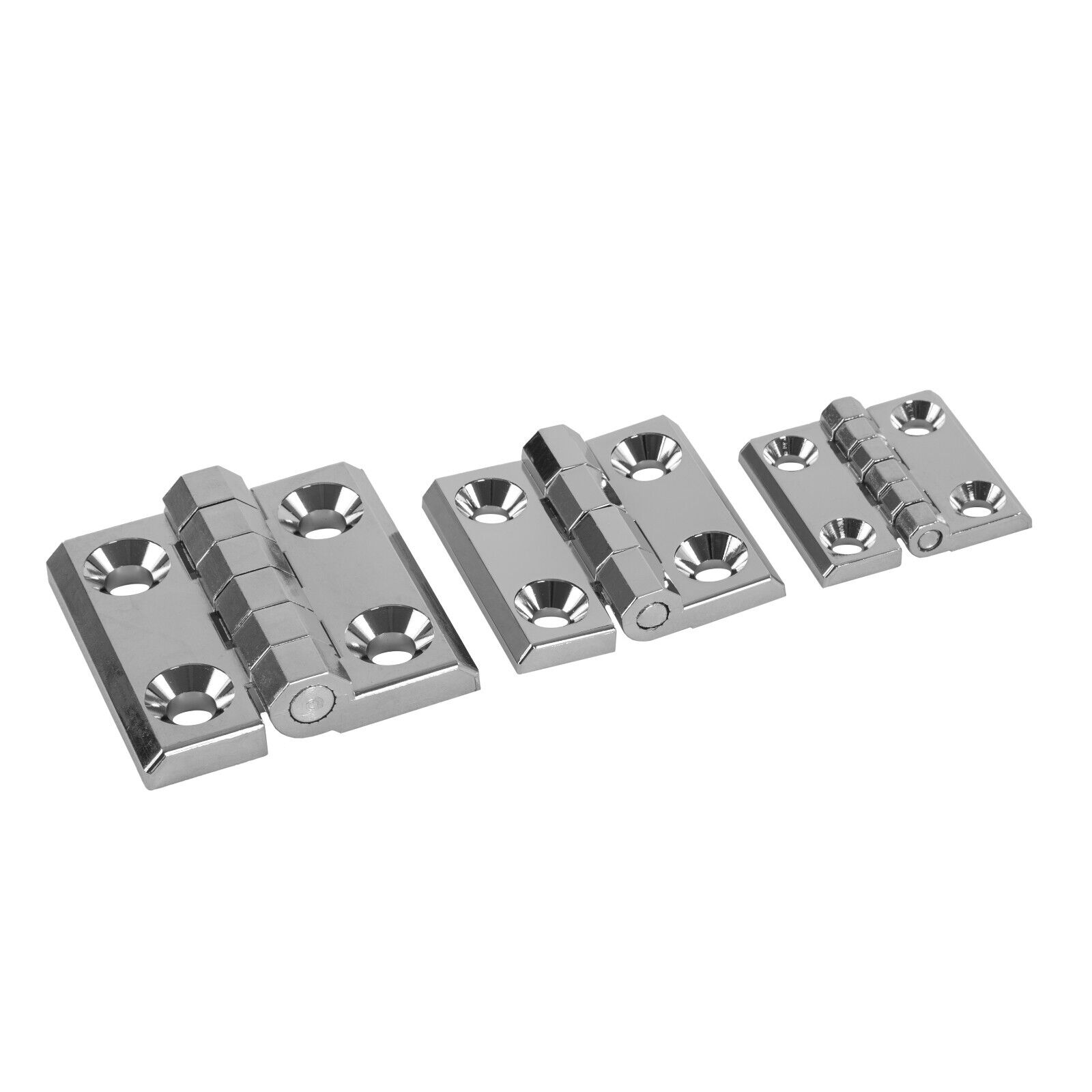 Scharnier Metallscharnier Chrom Zink 180° Metall Türband Möbelscharnier 50 X 50 Mm