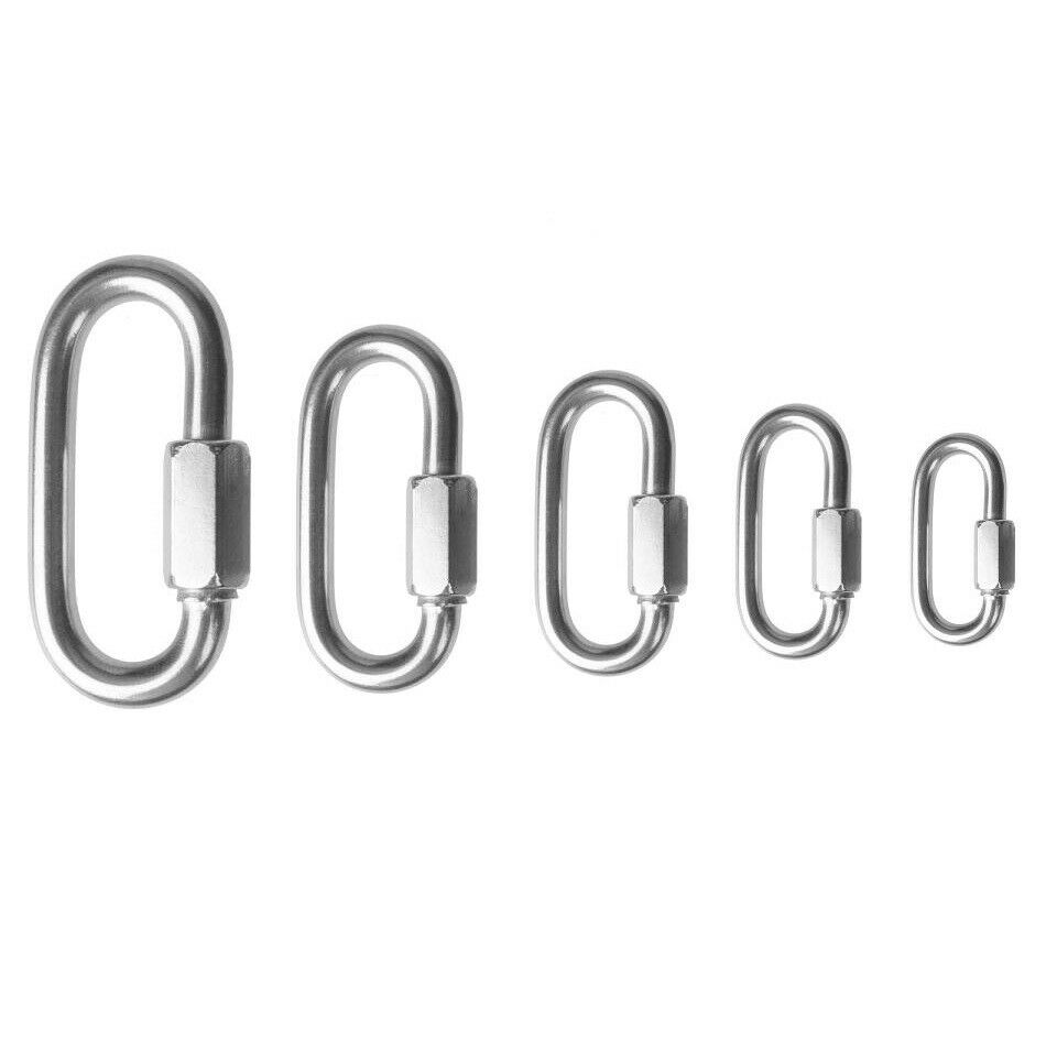 V4a Edelstahl Kettenverbinder Schraubverbinder Schotschäkel Kettenglied 4 A Ø 4 Mm