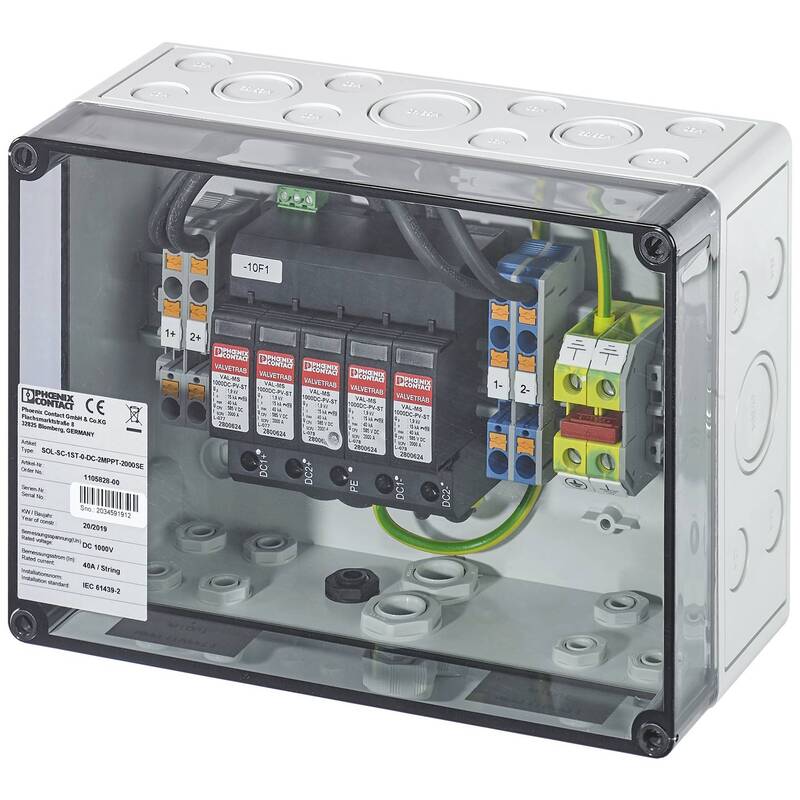 [gebraucht] B-ware Phoenix Contact Generatoranschlusskasten Sol-sc-1st-0-dc-2mppt-2000se 1000v