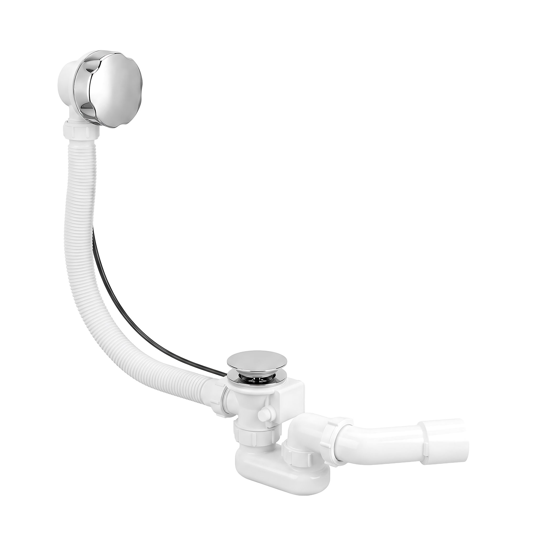 Automatischer Badewannensiphon Rea Chrome