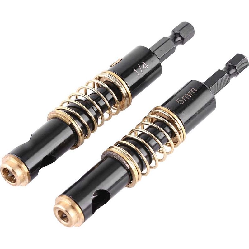 Scharnierbohrer-set, Schwarze Scharnierbohrer, Sechskantschaft-holzbohrer (5 Mm + 6,35 Mm)