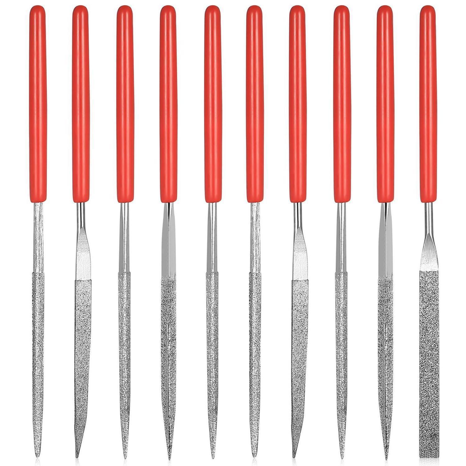 10tlg Diamant-nadelfeilen Set 100mm Für Metall, Schmuck, Modellbau