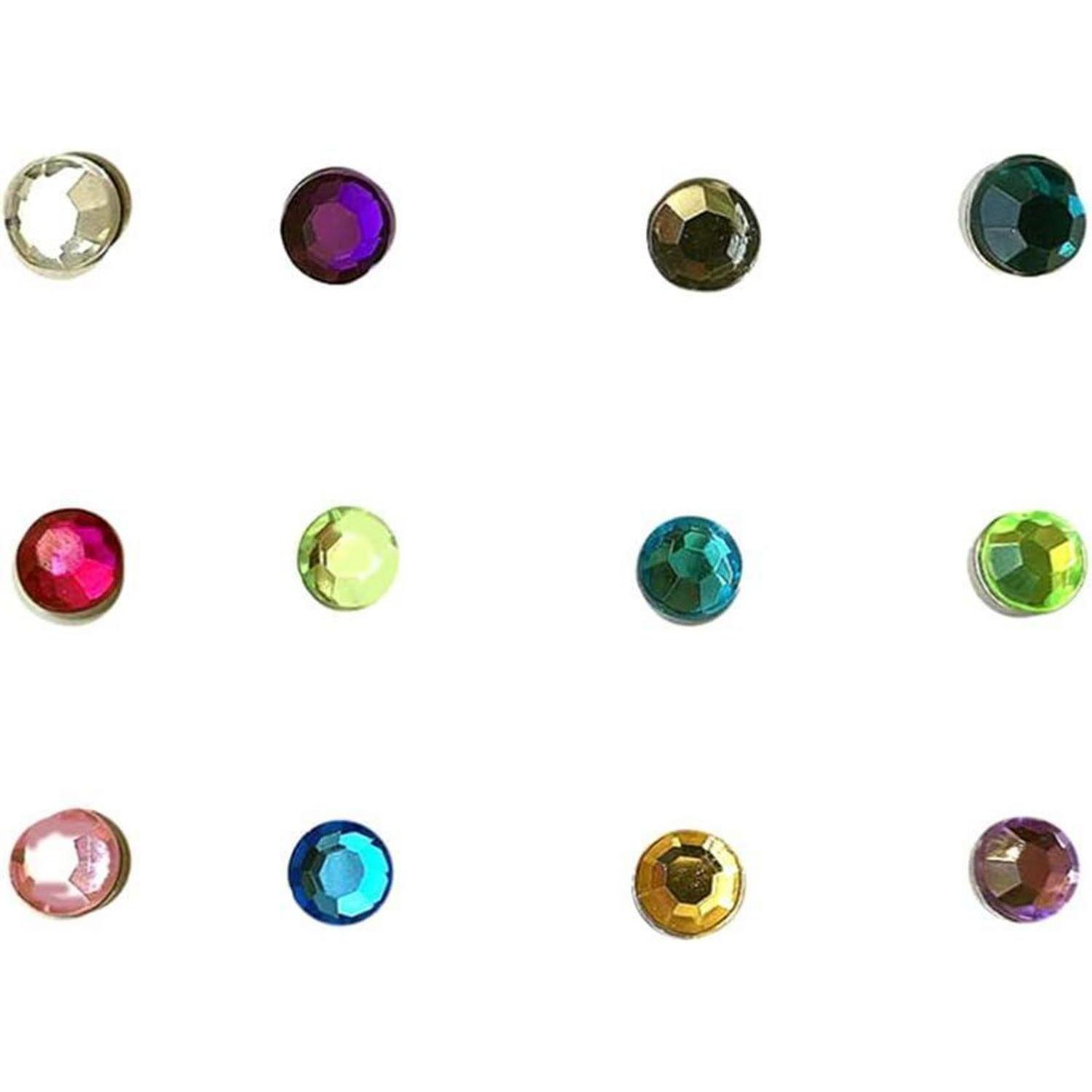 12er Set Magnetische Weinglasmarker Mit Kristall-design