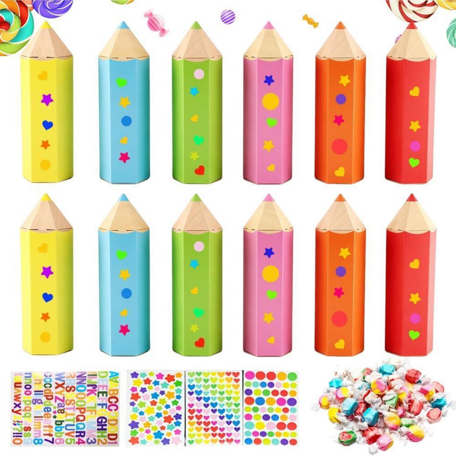 24x Kleine Schultüte Stiftform Zum Befüllen Mit Aufklebern