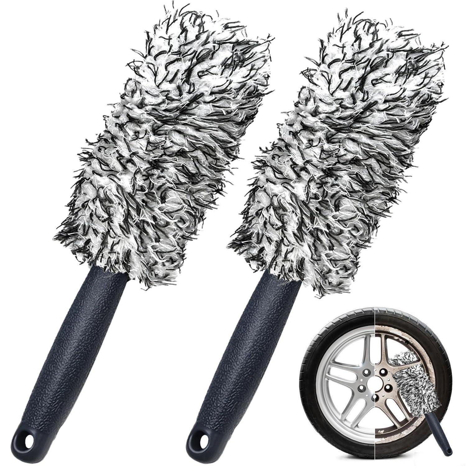 2er Set Felgenbürste Mikrofaser Für Alufelgen & Stahlfelgen, Kratzfrei