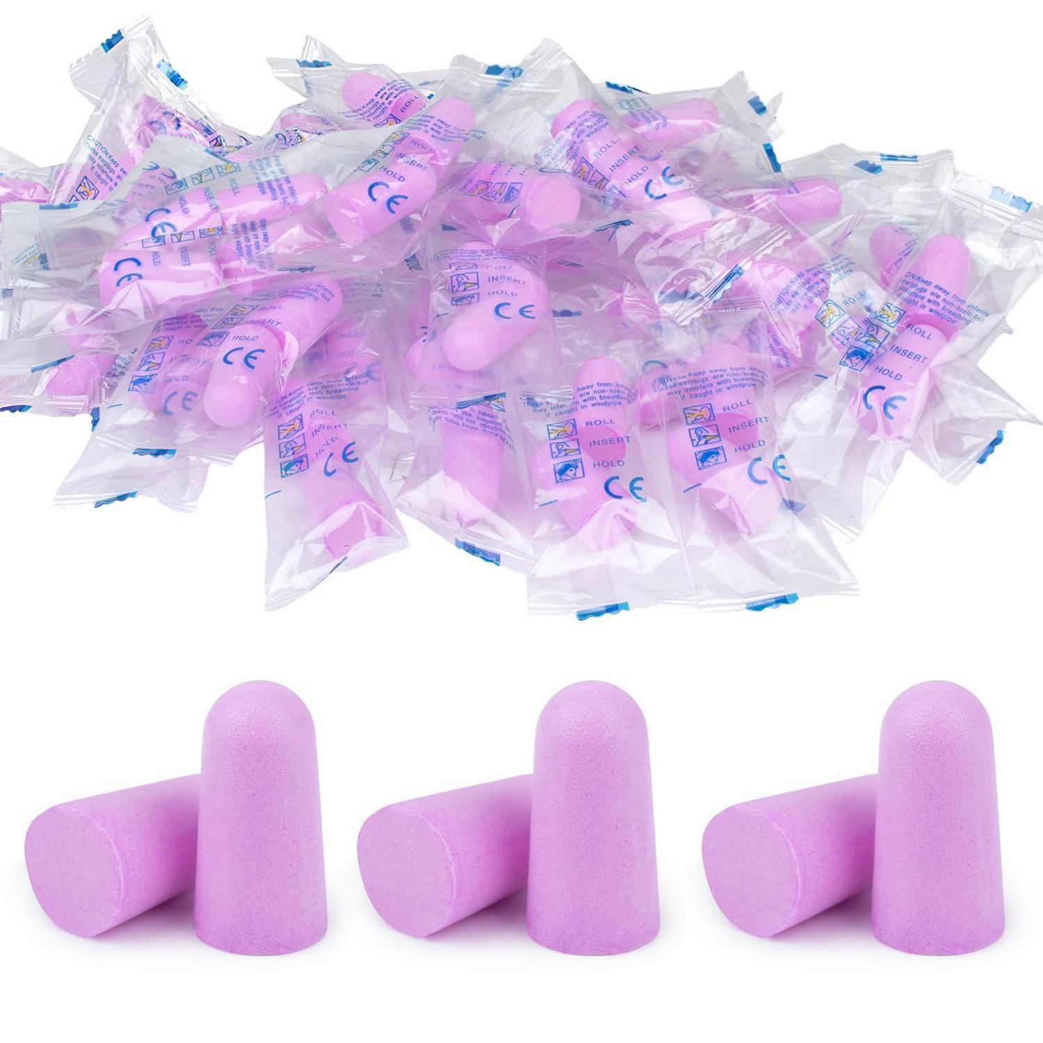 30 Paar Soft Ohrstöpsel 38 Db Snr Gehörschutz Für Schlaf & Reisen Lila