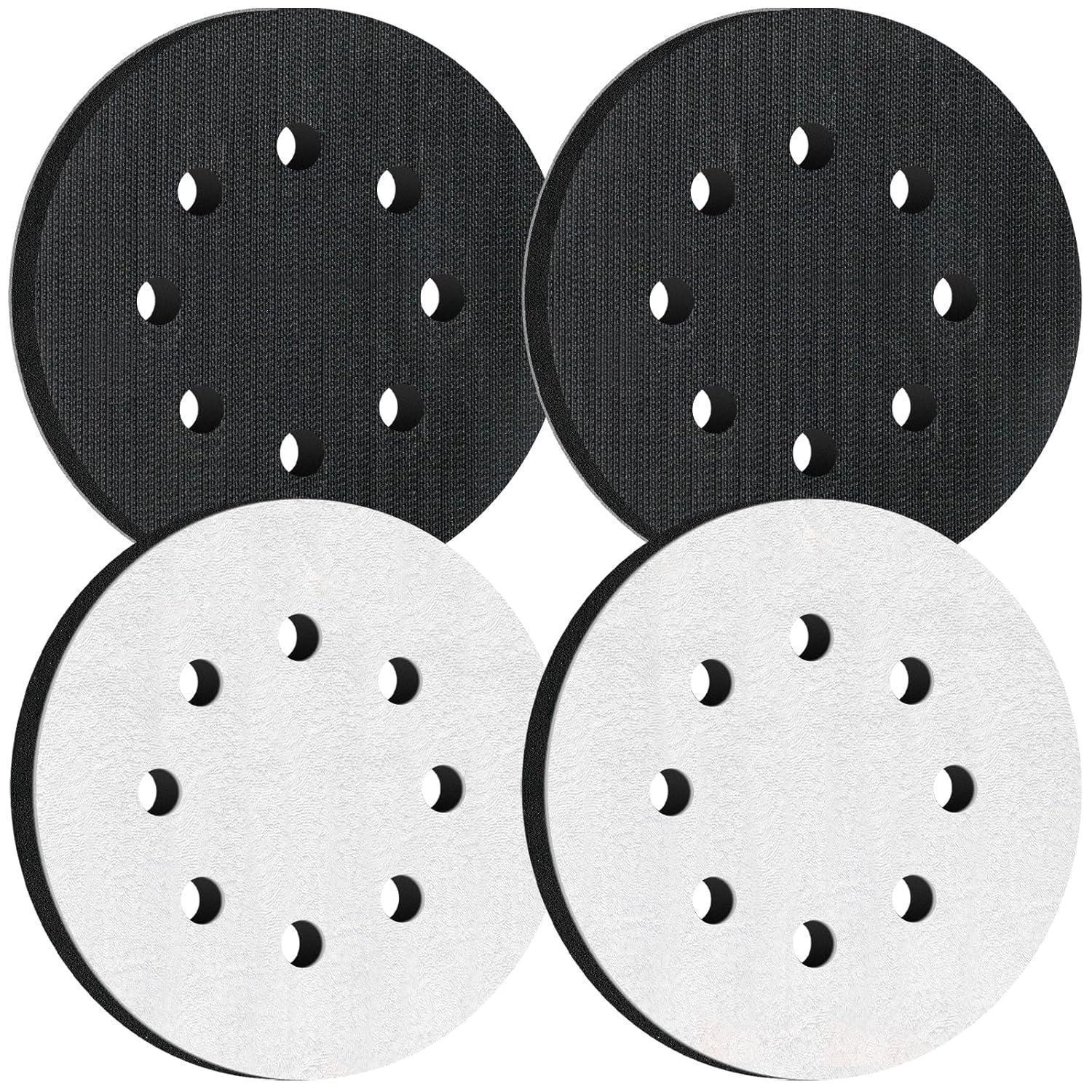 4er Set Polierschwamm 125mm Klett Für Exzenterschleifer & Schleifgitter