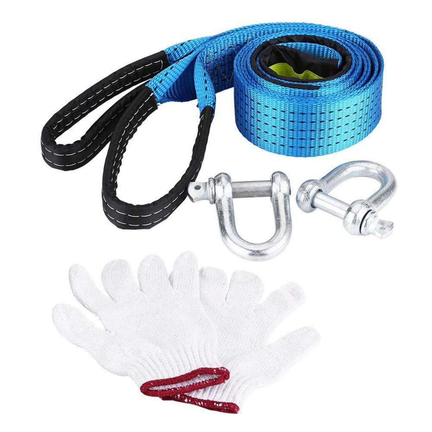 Abschleppseil 8 Tonnen Mit Haken Und Reflexstreifen, 3m