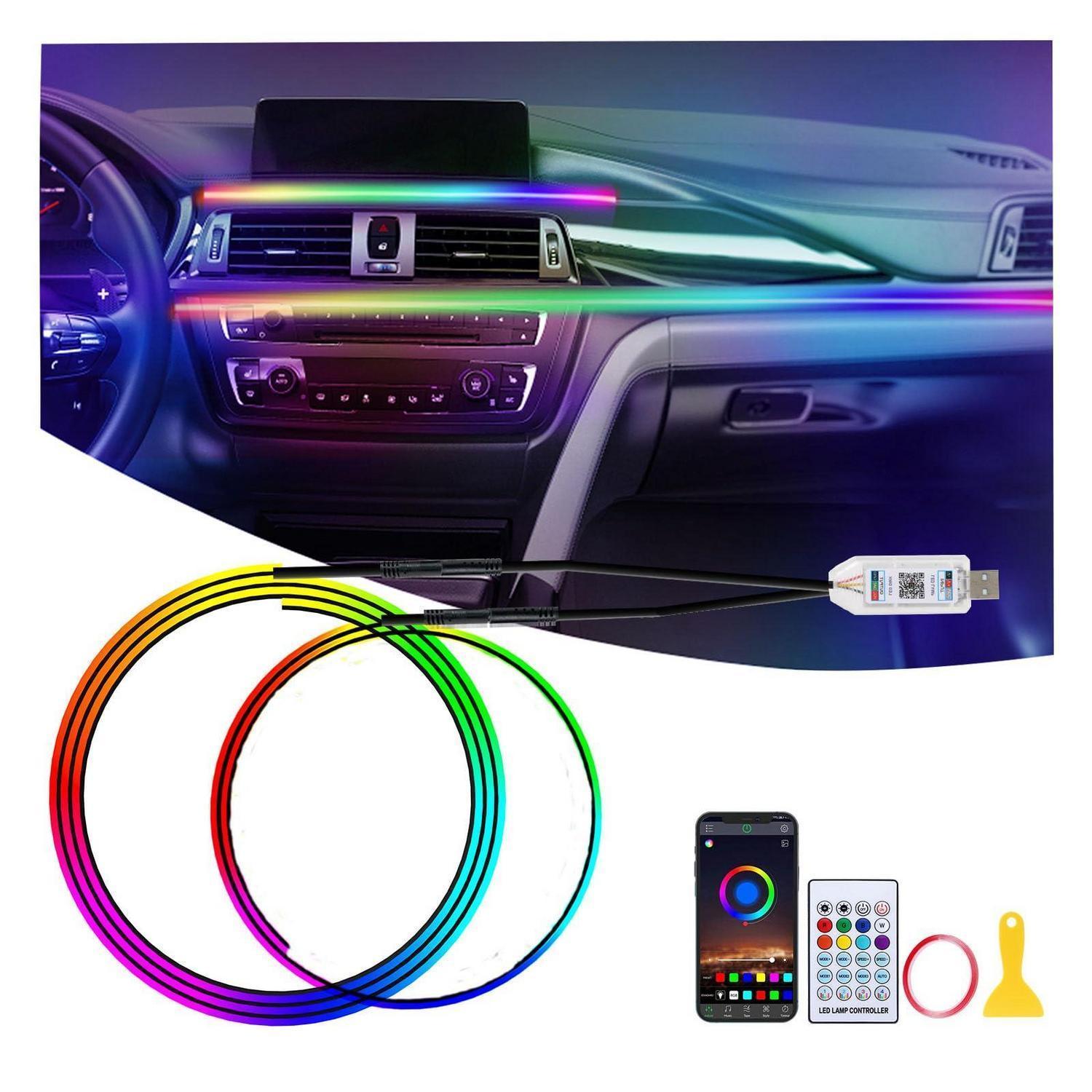 Auto Ambientebeleuchtung Led 2in1 110+35cm Rgb App-steuerung