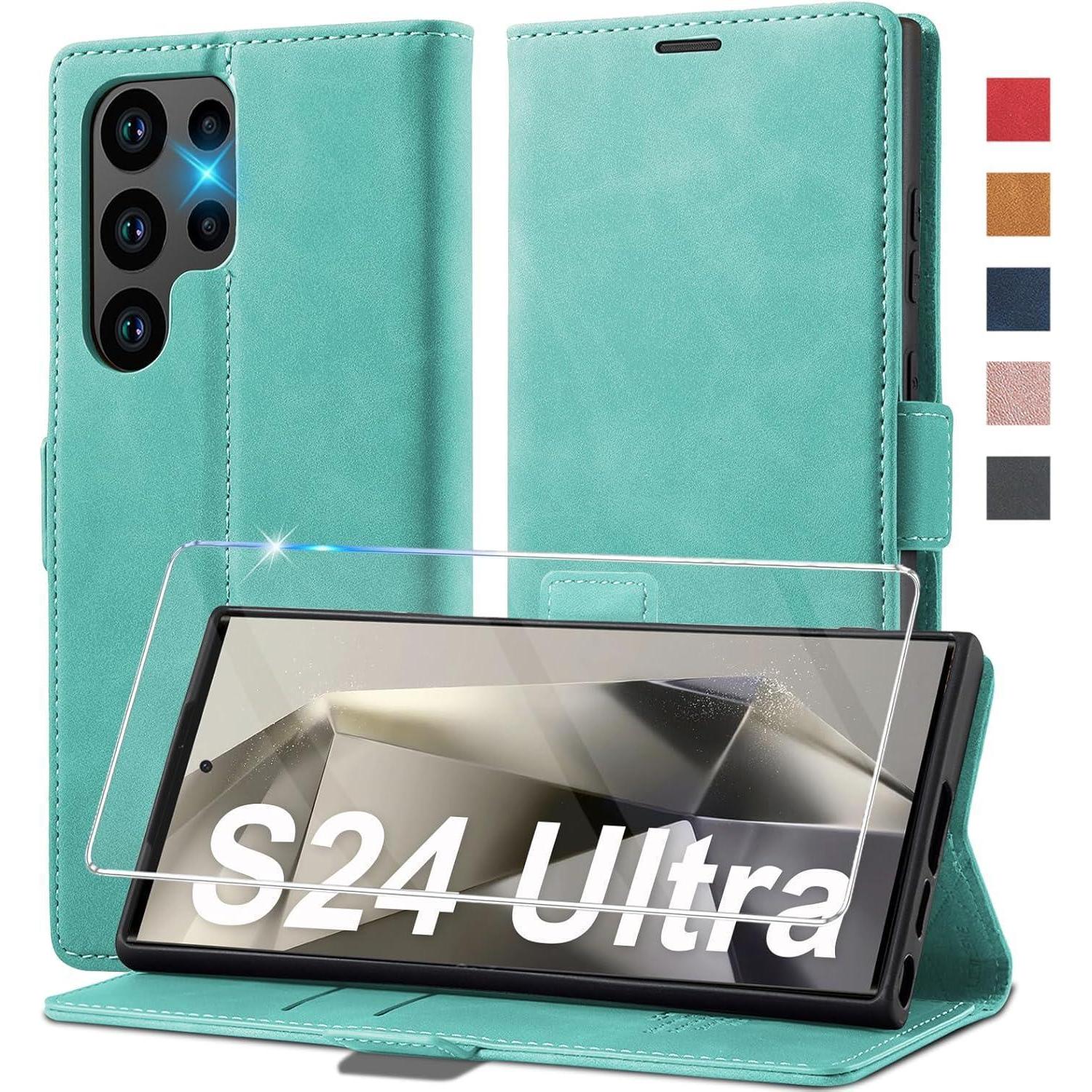 Klapphülle Für Samsung Galaxy S24 Ultra Mit Kartenfach Und Ständer
