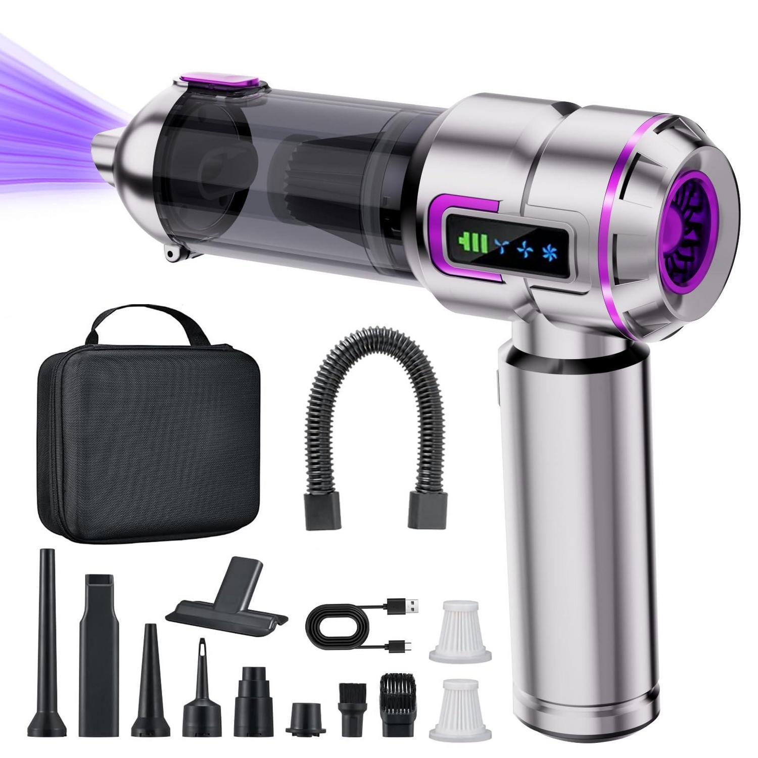 Akku Handstaubsauger 27000pa Kabellos Mit 4 Funktionen, Usb-c, Hepa-filter