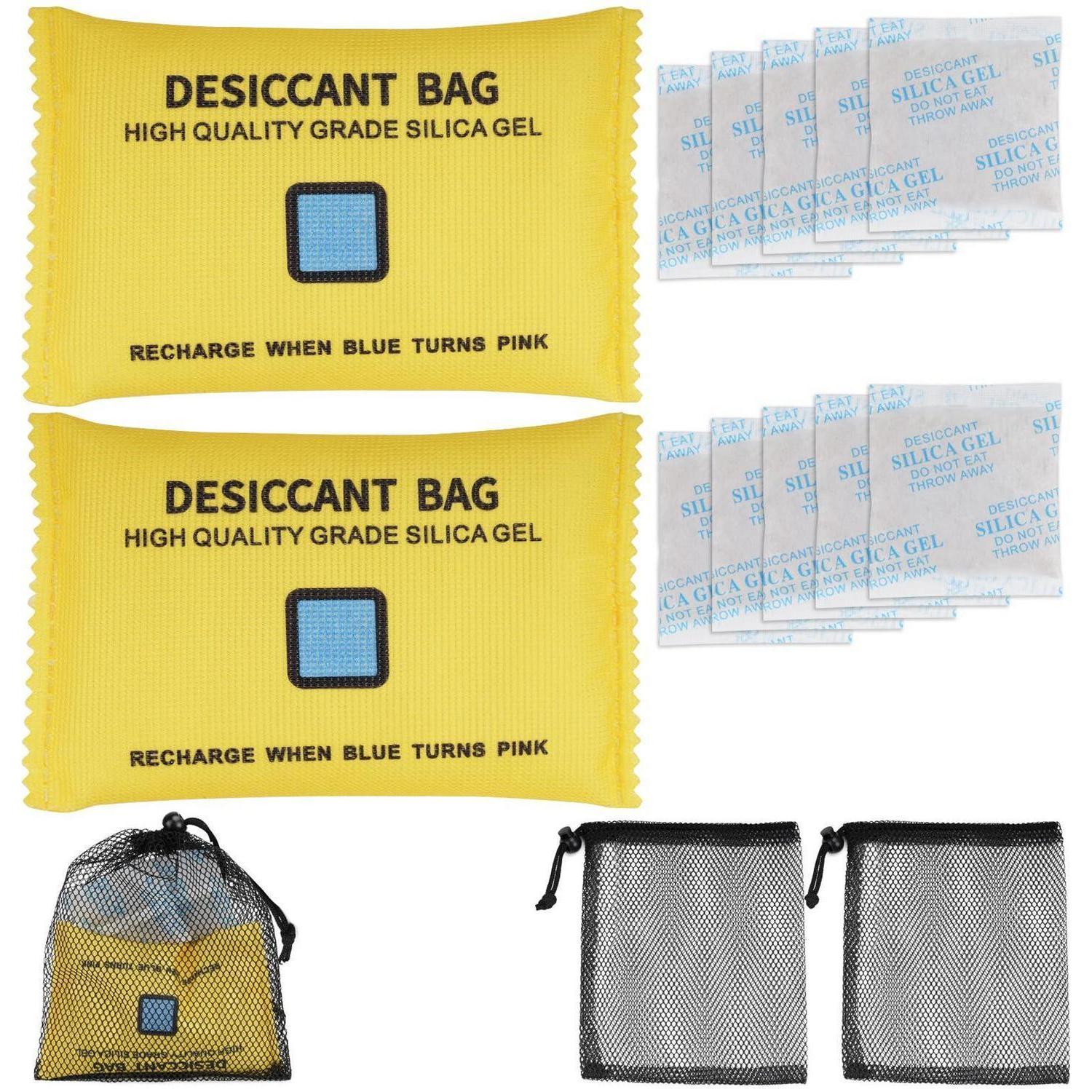 Luftentfeuchter Set 2x200g + 10x10g Für Auto & Haushalt, Wiederverwendbar