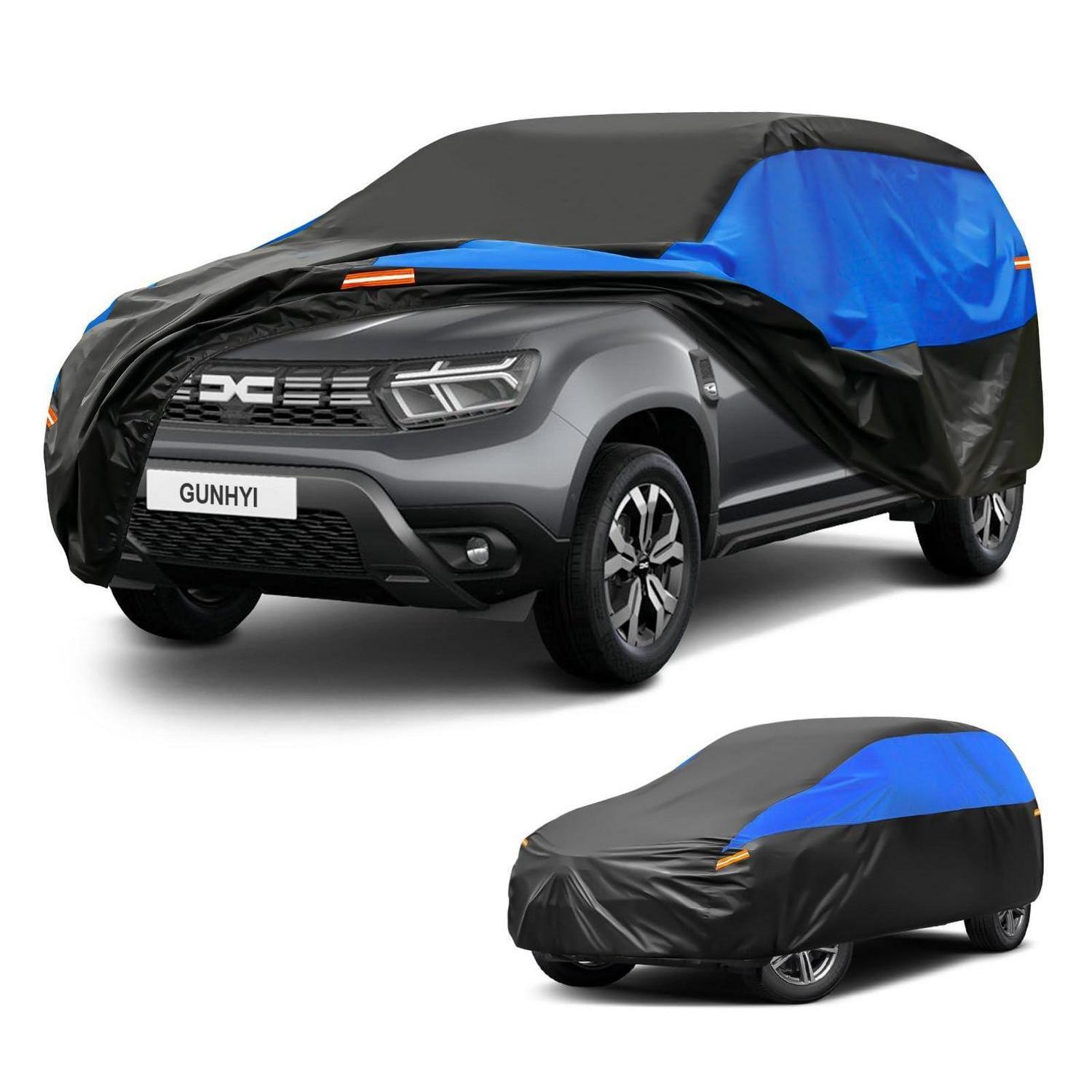 Autoabdeckung Wasserdicht Atmungsaktiv Für Renault Dacia Duster (2011-2025) Schwarz Blau