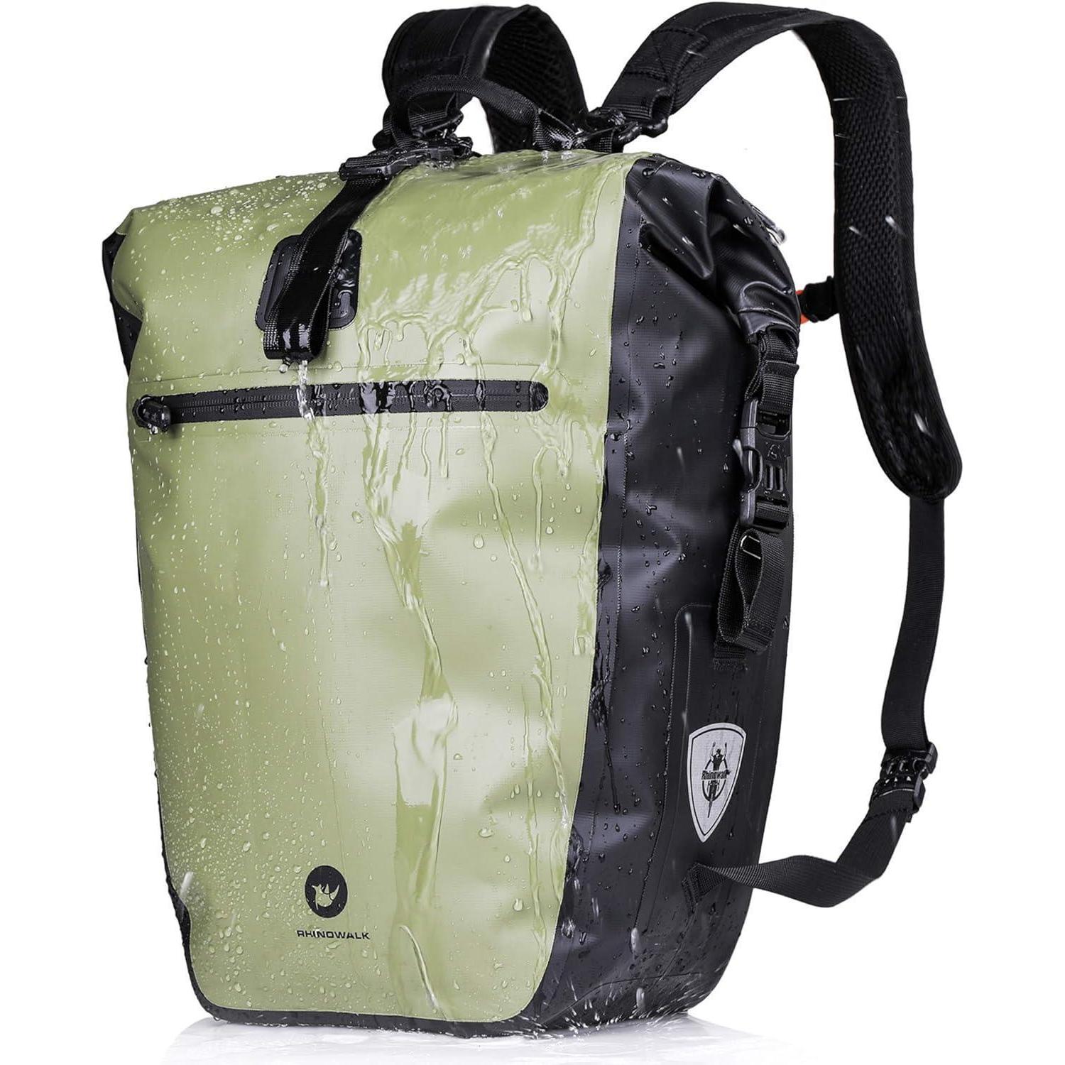 3-in-1 Fahrradtasche 27-30l Wasserdicht Für Gepäckträger, Rucksack, Umhängetasche
