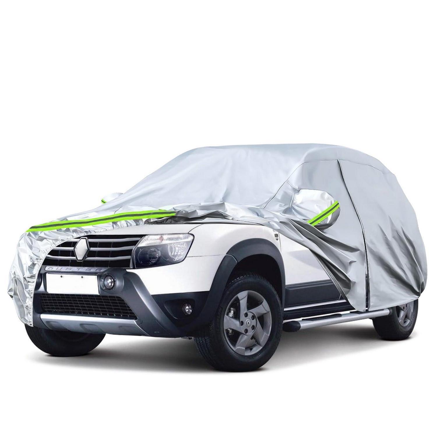 Autoabdeckung Für Dacia Duster 2010-2025, Allwetterschutz Mit Reißverschluss Und Schloss