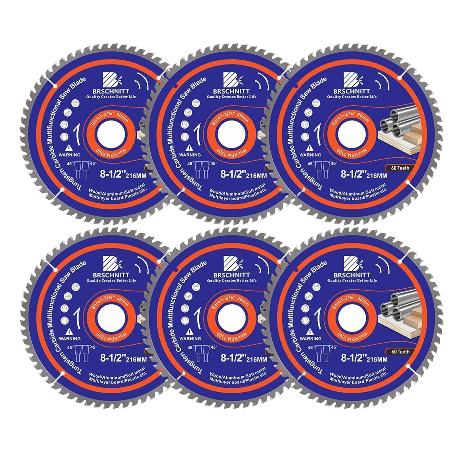 Kreissägeblatt 216mm 60t Für Holz, Metall & Alu, 30mm Bohrung
