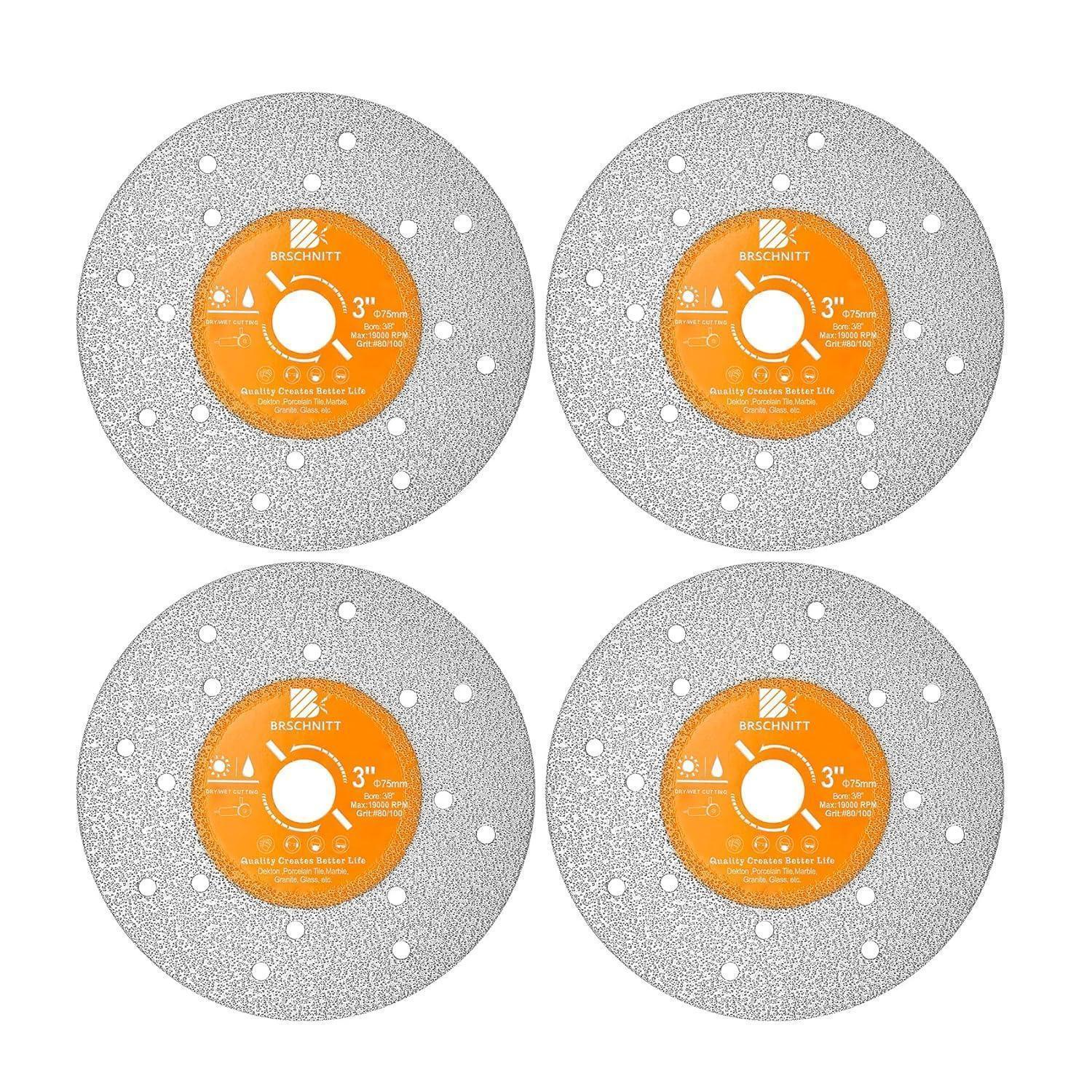 Diamant-trennscheibe 75mm Für Stein, Fliesen, Glas (4 Stück)
