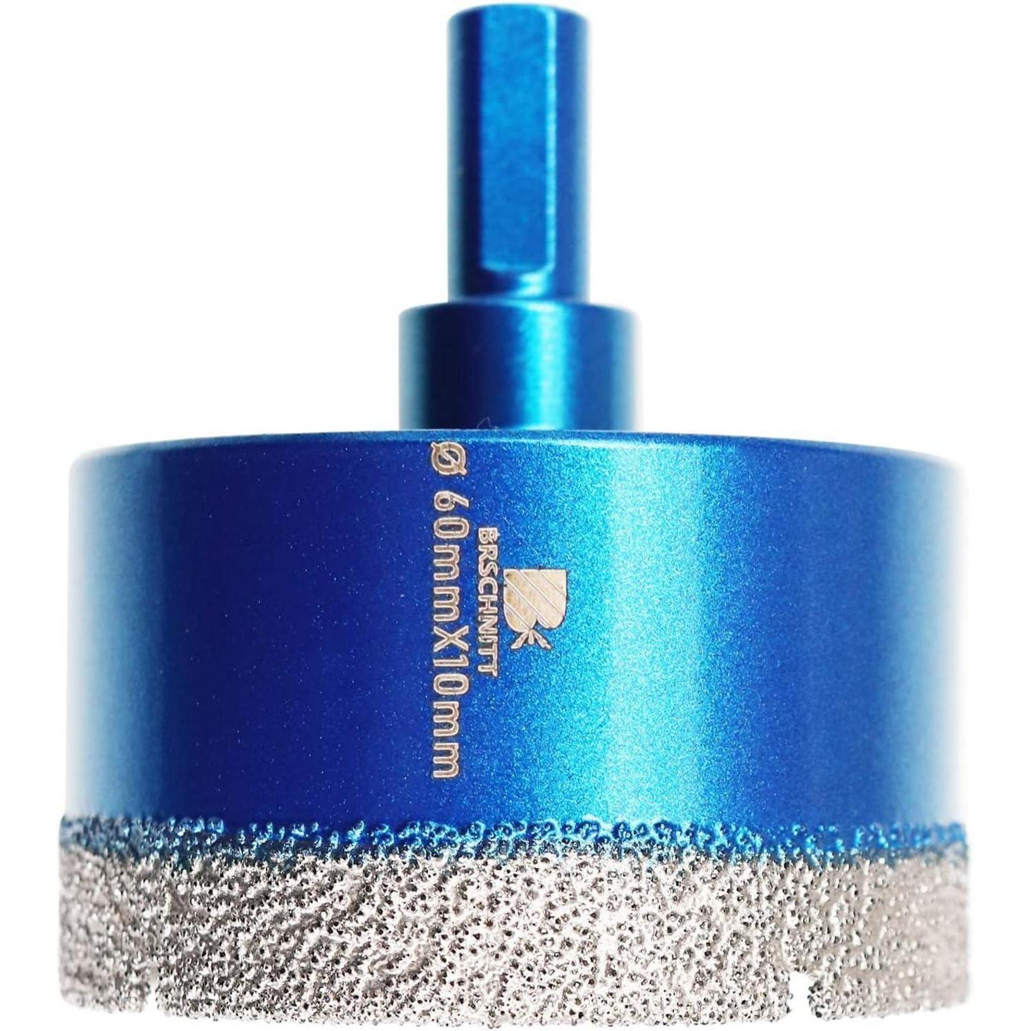 Diamant-trockenbohrer 60mm Für Fliesen, Granit, Porzellan, Mauerwerk