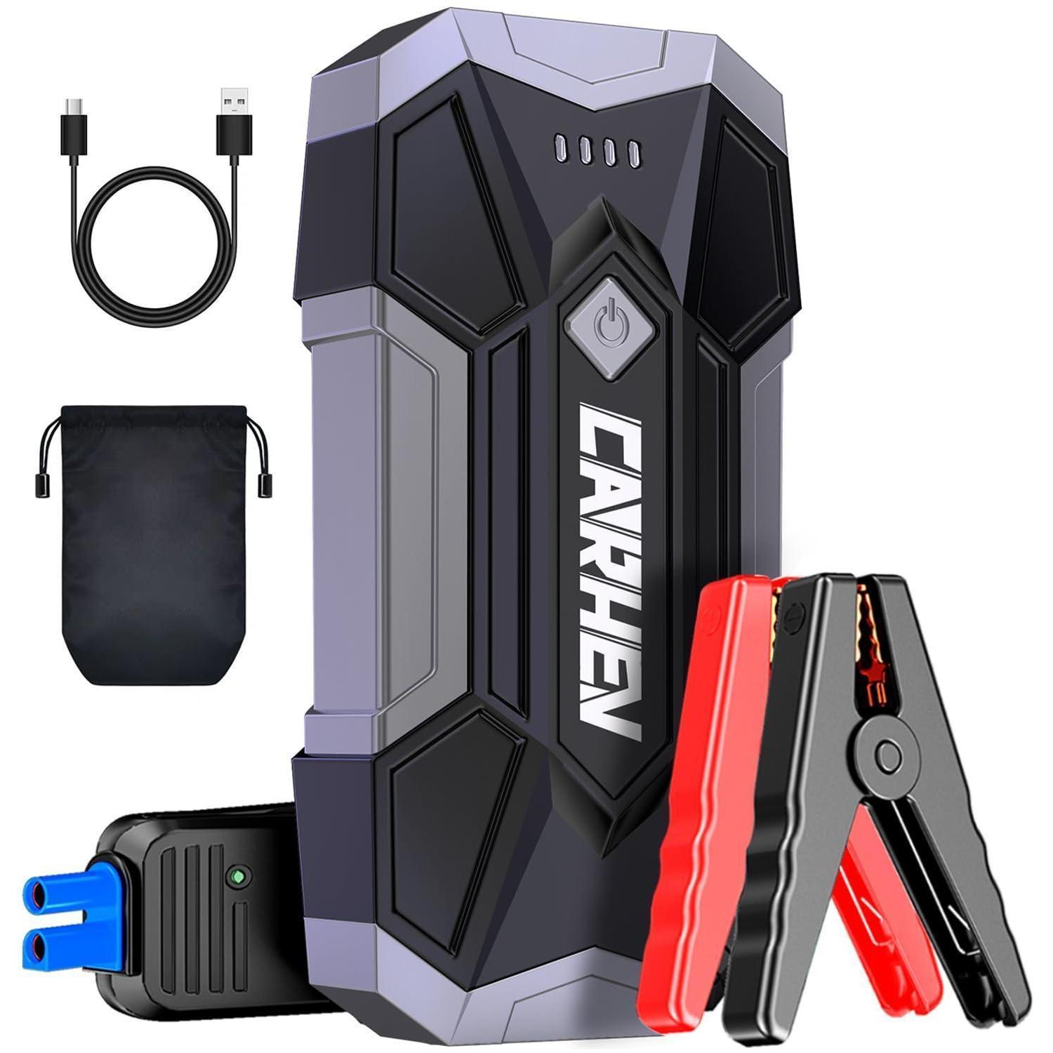 Starthilfe Powerbank 4500a Für Pkw, Booster Mit Led, Jump Starter Für Benzin/diesel Bis 8,0l