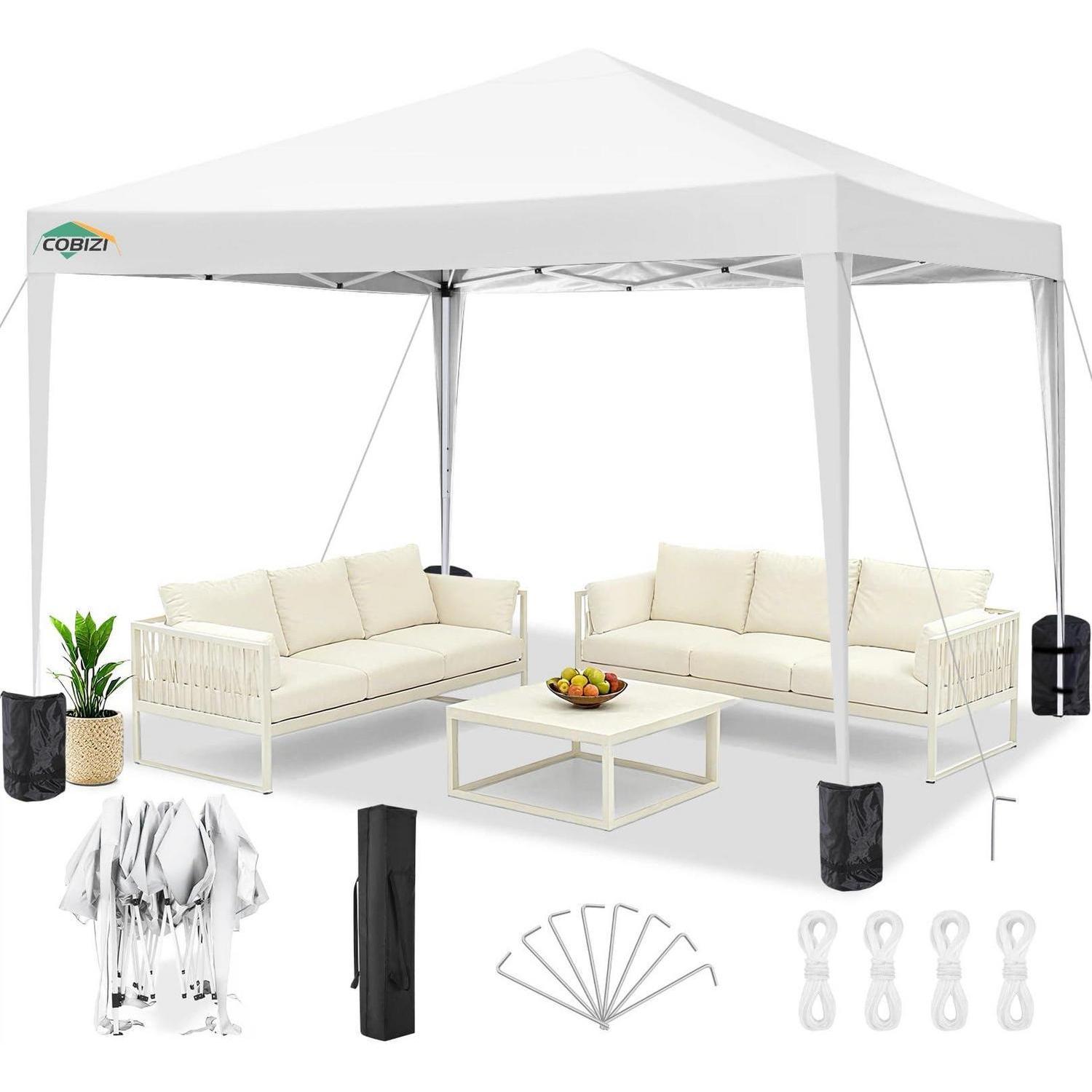 Faltpavillon 3x3m Wasserdicht Stabil Uv-schutz Höhenverstellbar Mit Tragetasche