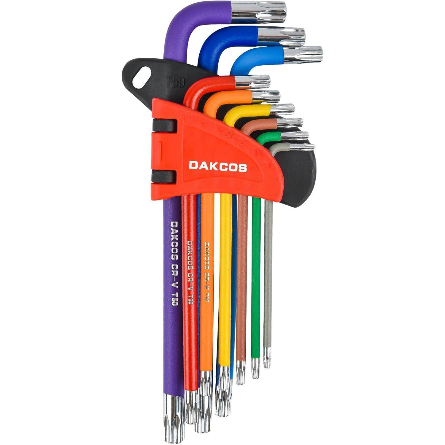 Torx Schlüssel Set 9-tlg Mit Stirnlochbohrung, Cr-v, T10-t50