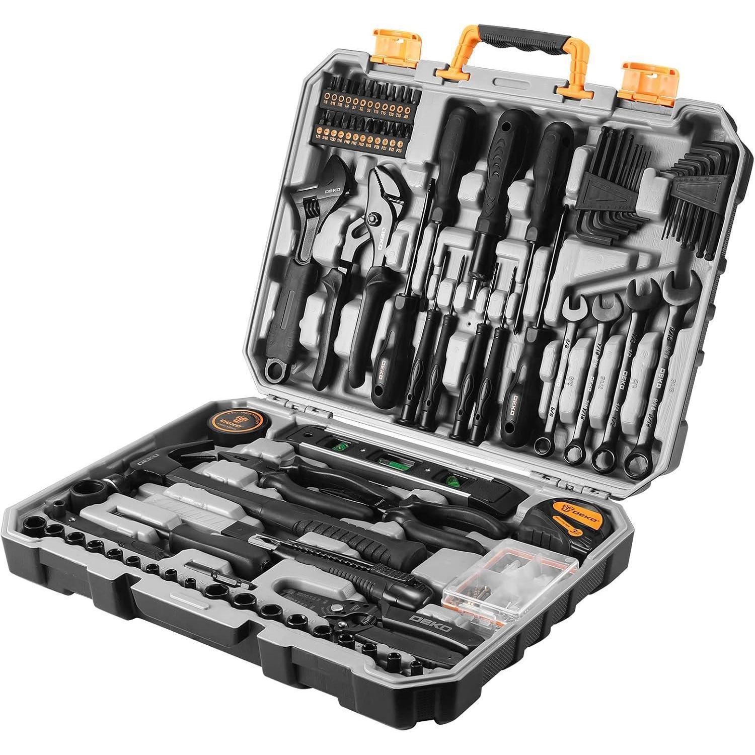 Werkzeugkoffer Bestückt 178-teilig Universal-werkzeugset Für Haushalt & Werkstatt
