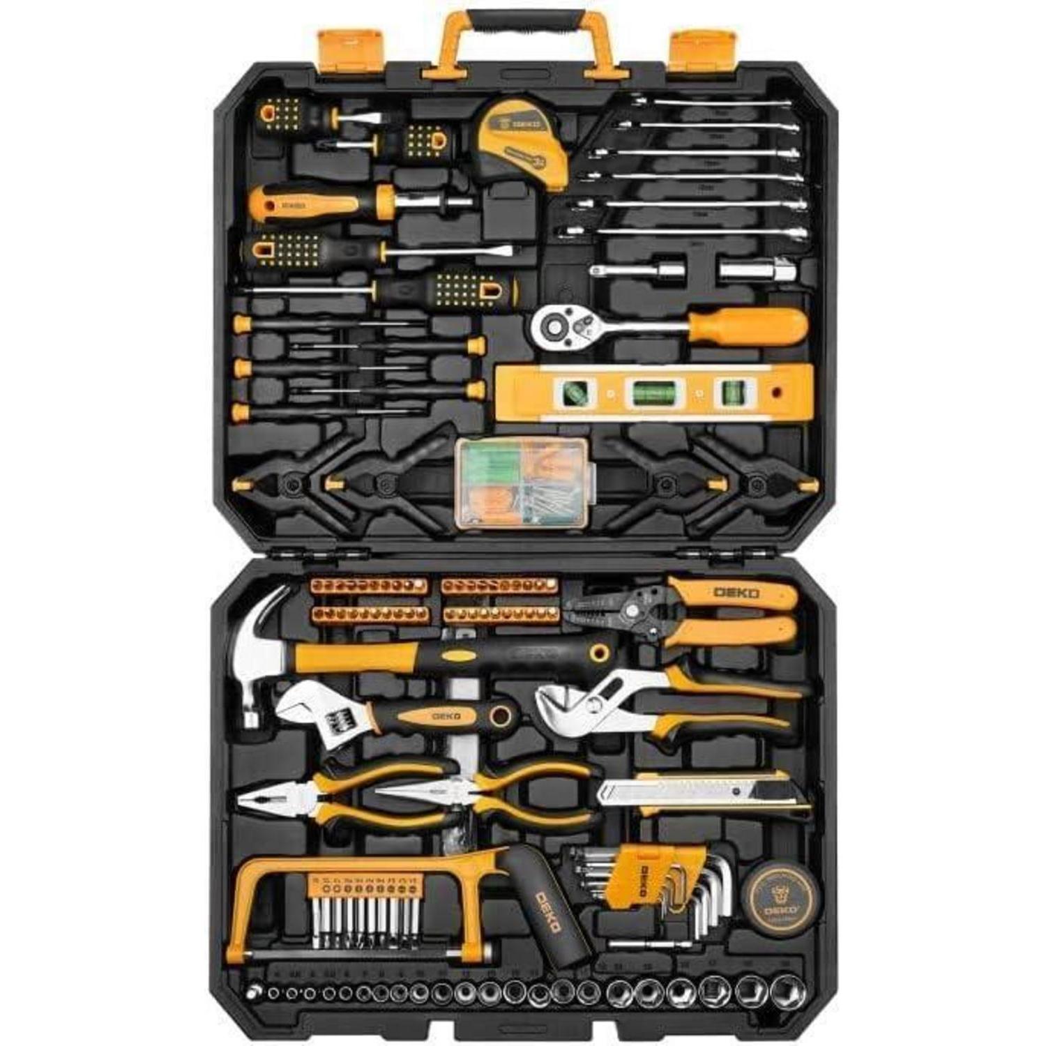Werkzeugkoffer 228-teilig Gefüllt Für Haushalt Und Garage