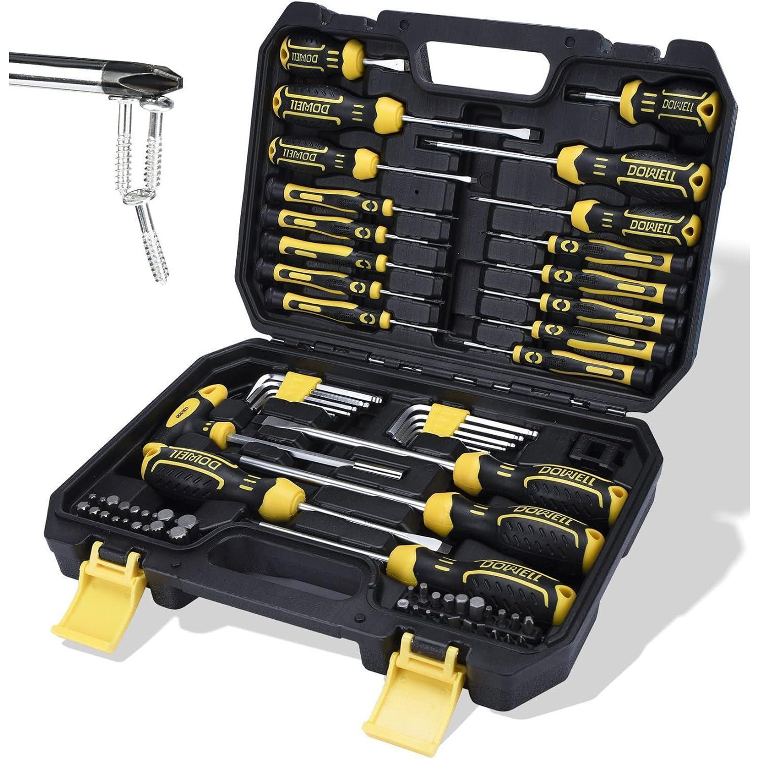 108-teiliges Schraubendreher-set Mit Bits, Schlitz, Kreuzschlitz, Torx, Magnetisch