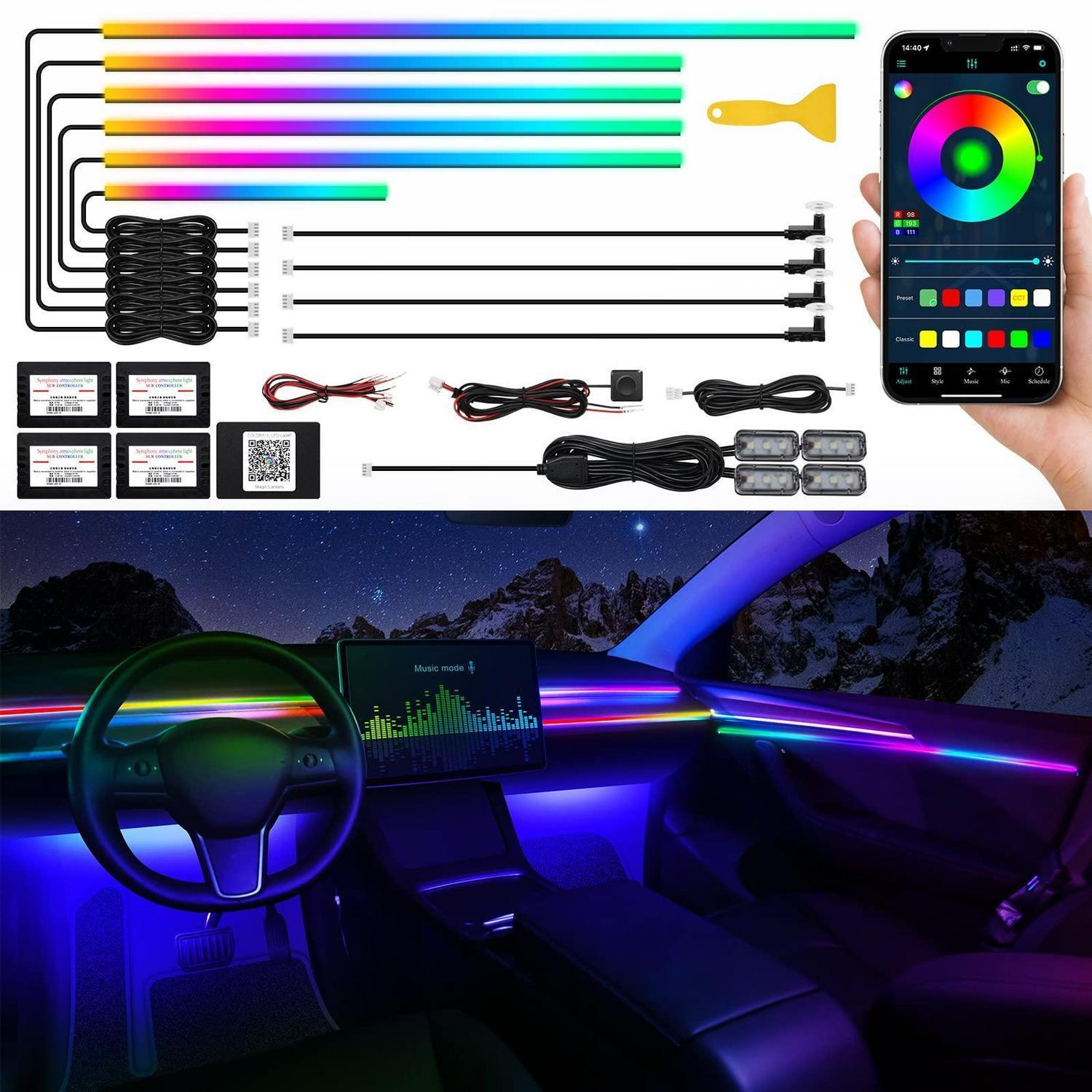 Auto Led Innenbeleuchtung Rgb Dreamcolor App-steuerung Musikaktiv