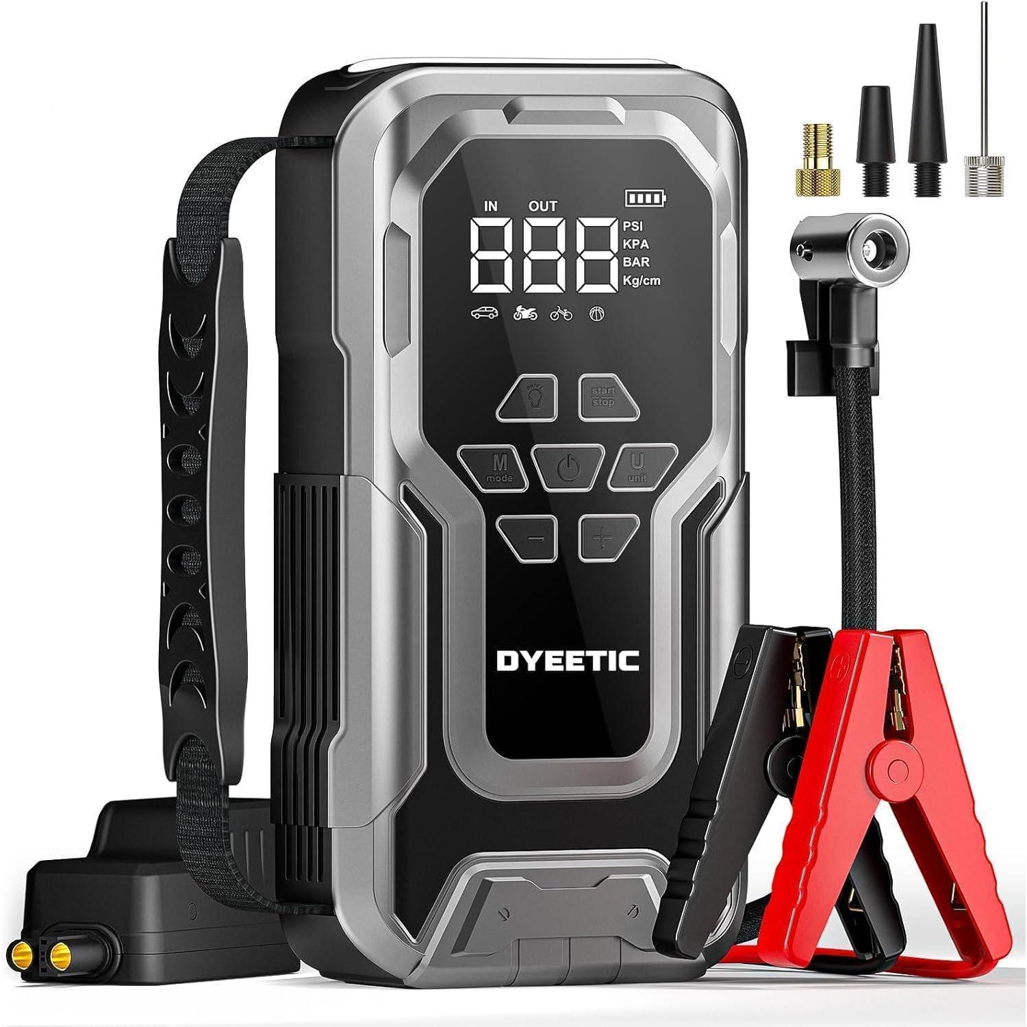 Starthilfe Powerbank 7000a Mit 150psi Kompressor Und Led-taschenlampe