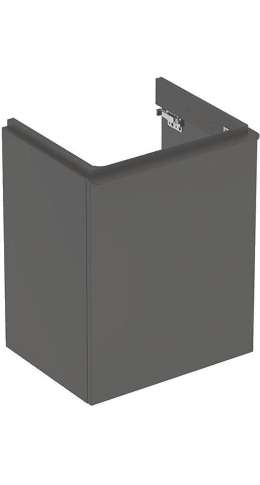 Geberit Handwaschbeckenunterschrank Smyle Square 49,2x61,7x40,6cm, 1 T. rechts, lava matt