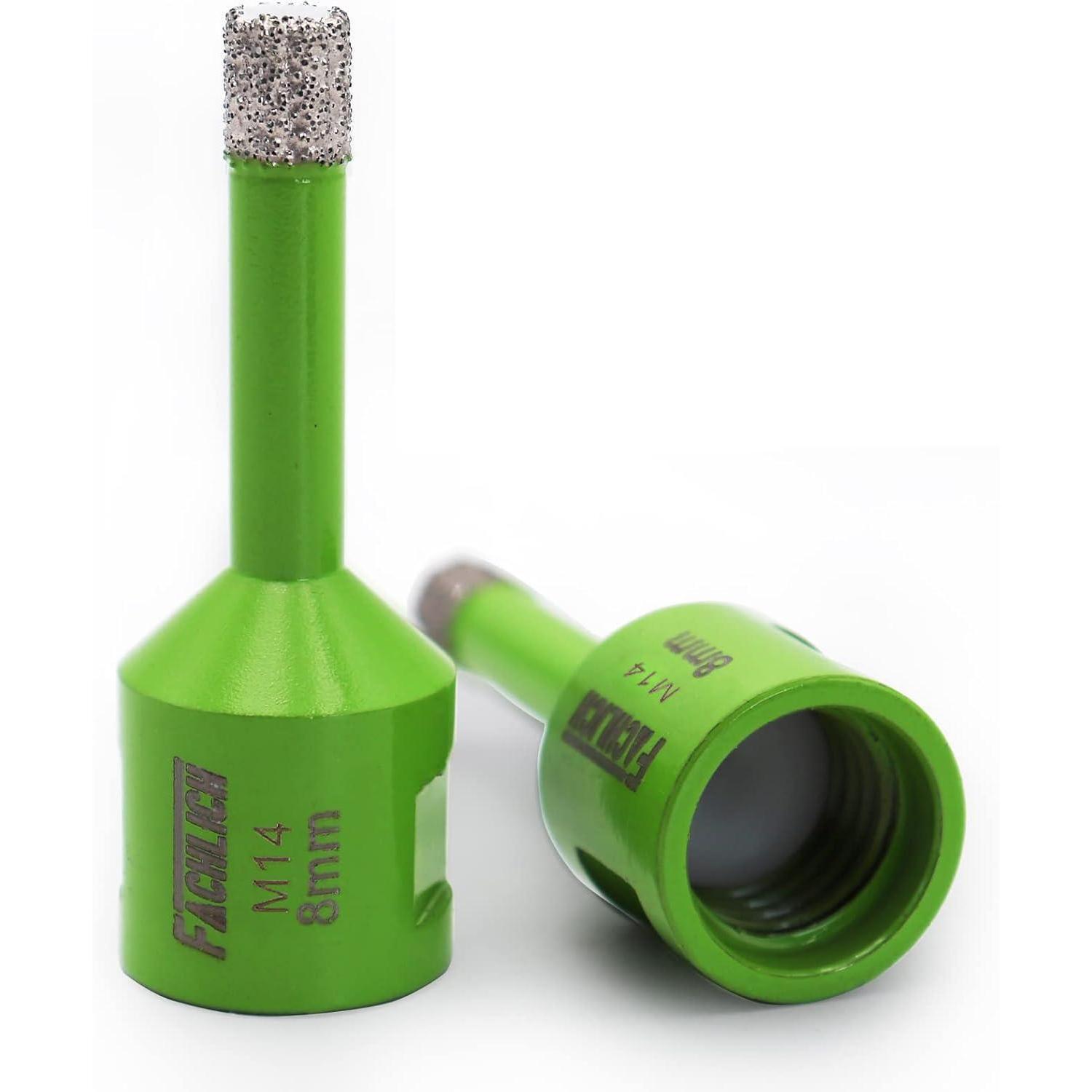 Diamant-bohrkrone 8mm M14 Für Fliesen, Granit, Marmor (2 Stück)
