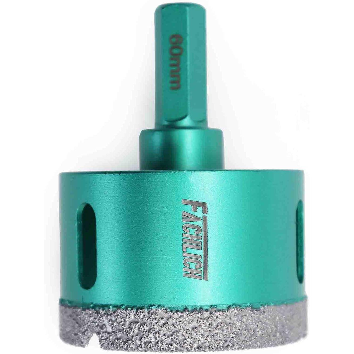 Diamant-bohrkronen 60mm Mit Sechskantschaft Für Granit, Marmor, Fliesen