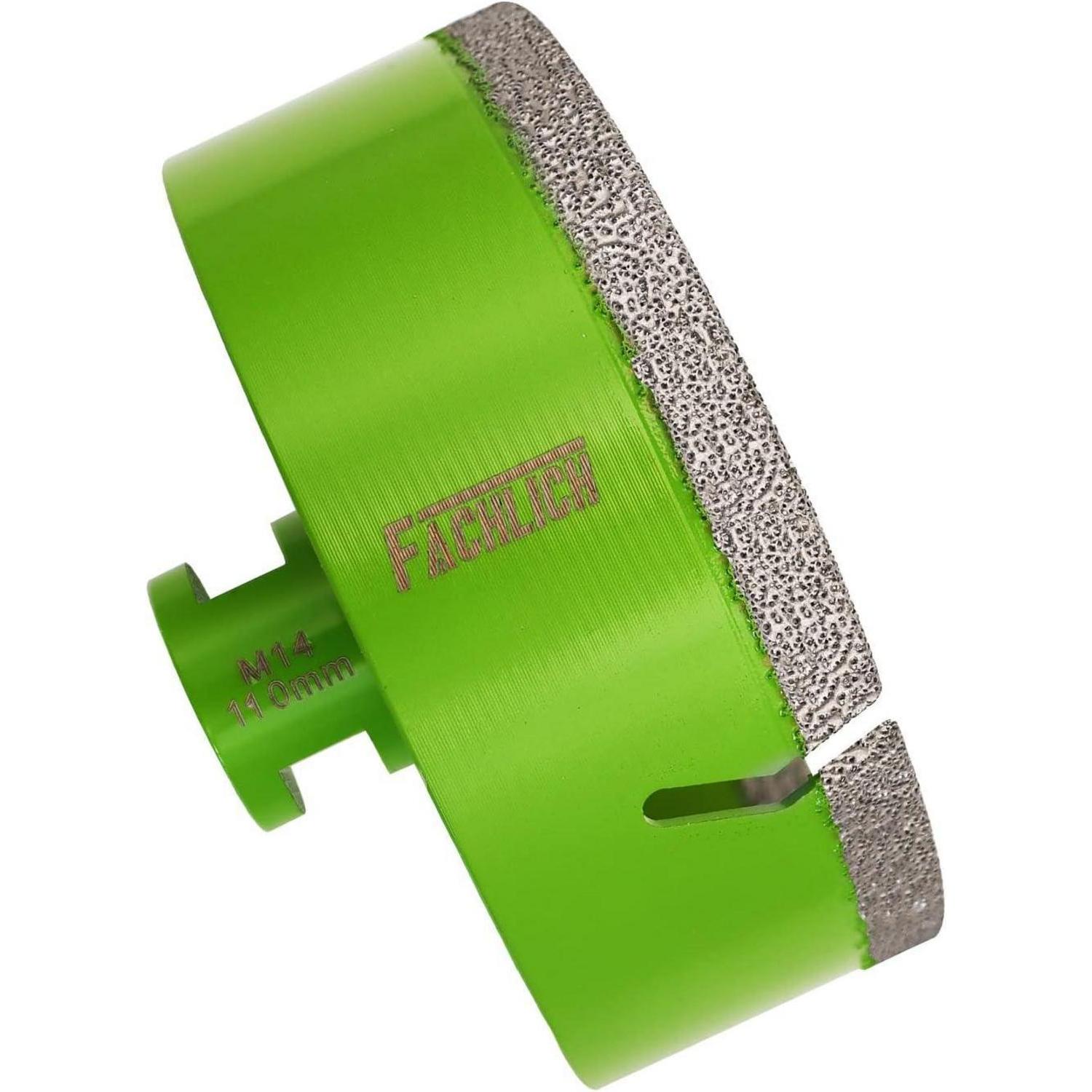 Diamantbohrer 110mm M14 Für Fliesen, Keramik, Granit, Marmor