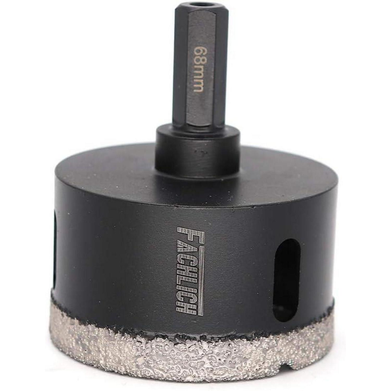 Diamantbohrkrone 68mm Mit Sechskantschaft Für Fliesen, Granit, Marmor
