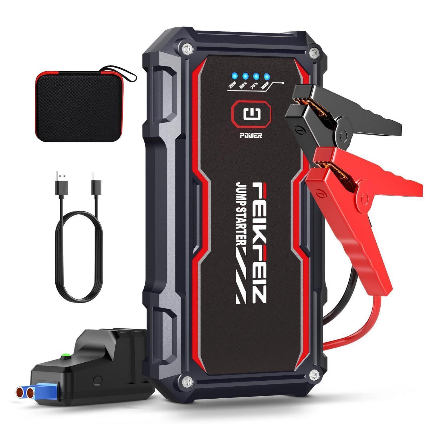 Auto Starthilfe Powerbank 6000a 26800mah Für 12v Benzin & Diesel, Mit Led-licht