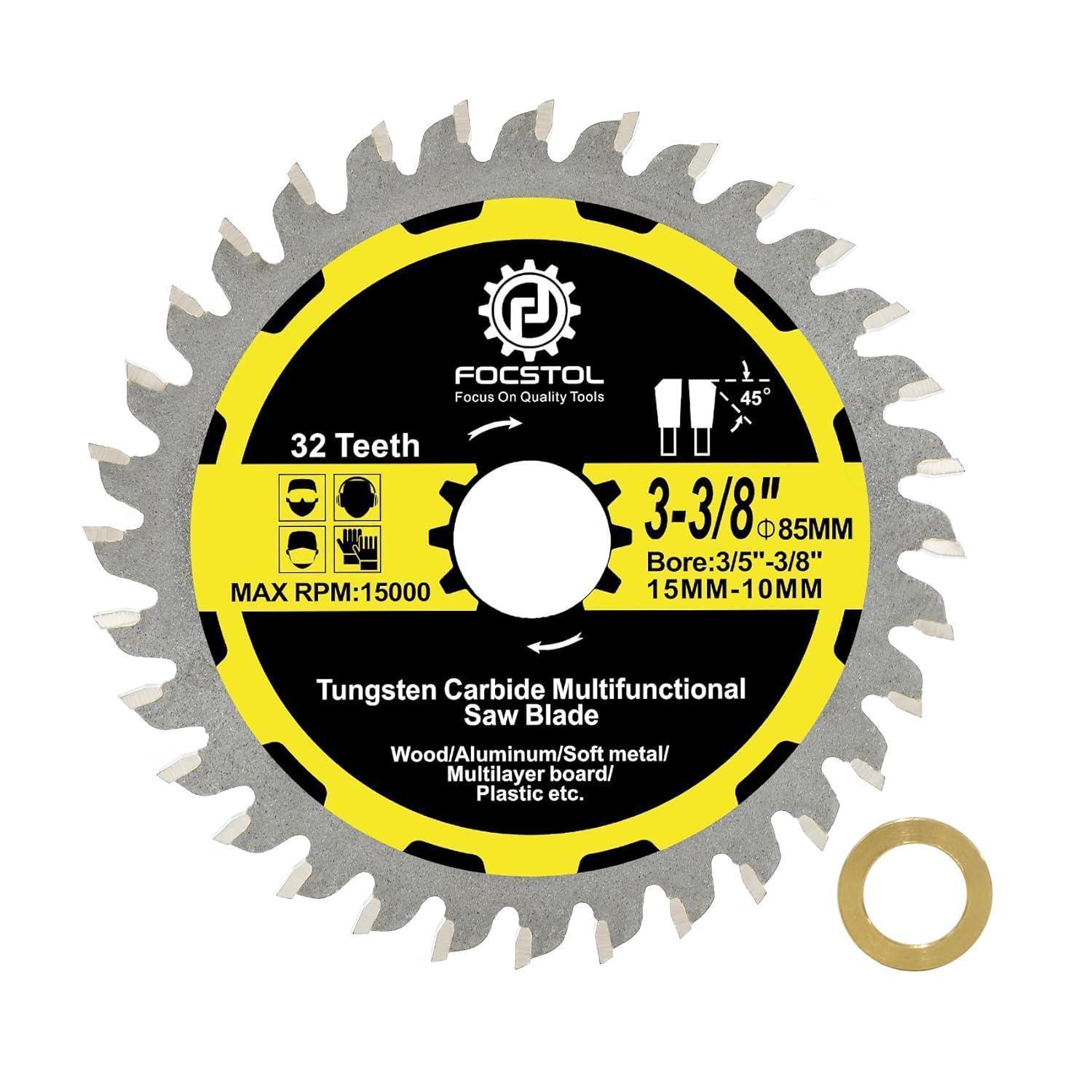 Kreissägeblatt 85mm 32 Zähne Für Holz, Metall, Kunststoff Mit 15mm Bohrung