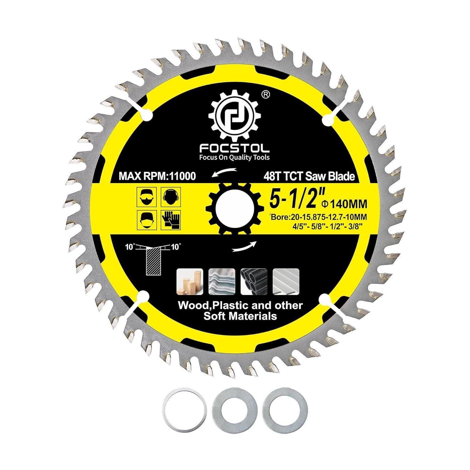 Kreissägeblatt 140mm 48 Zähne Für Holz, Kunststoff & Weichmaterialien