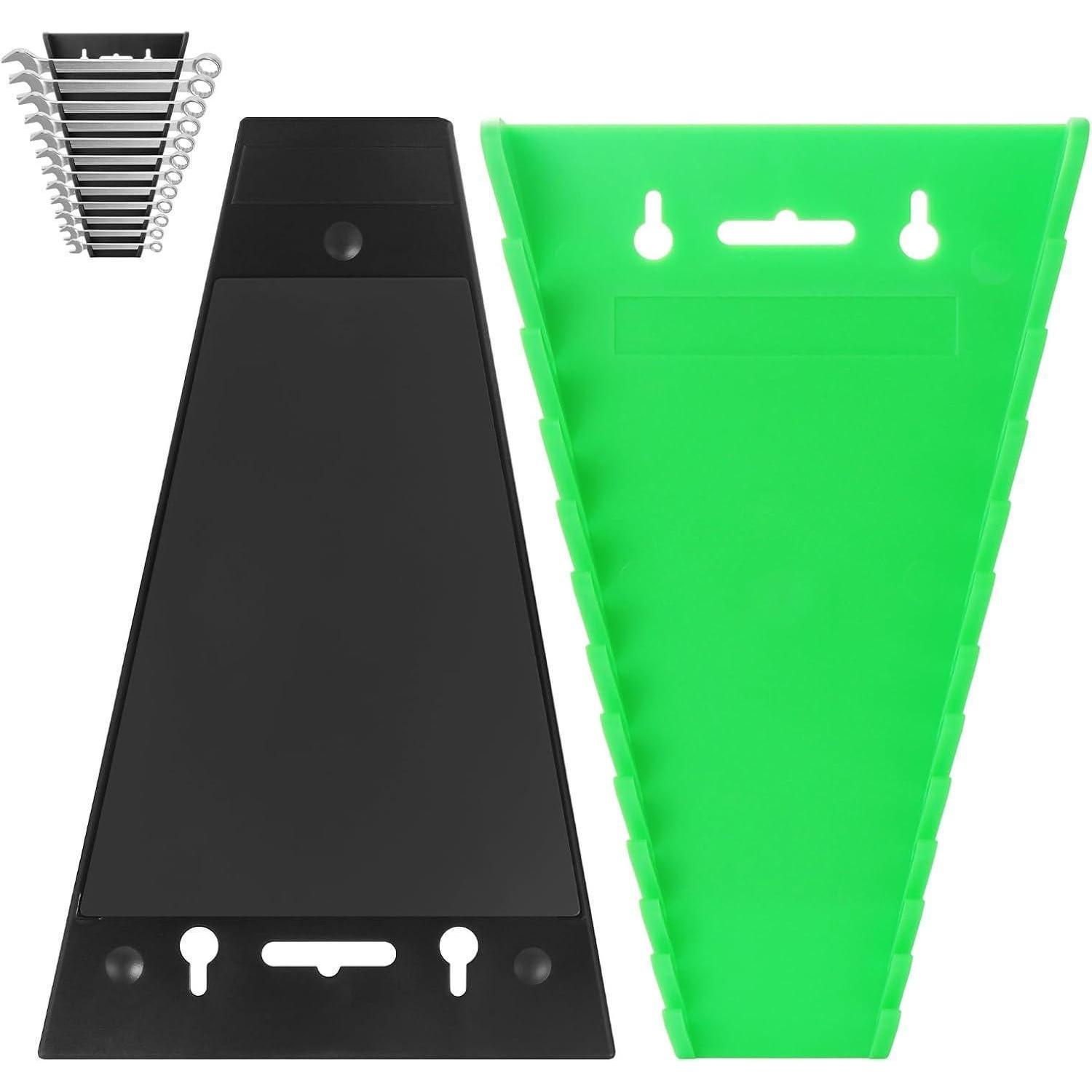 Magnetischer Schraubenschlüssel-organizer 2er-set, 12 Steckplätze Pro Halter, Metrisch & Sae