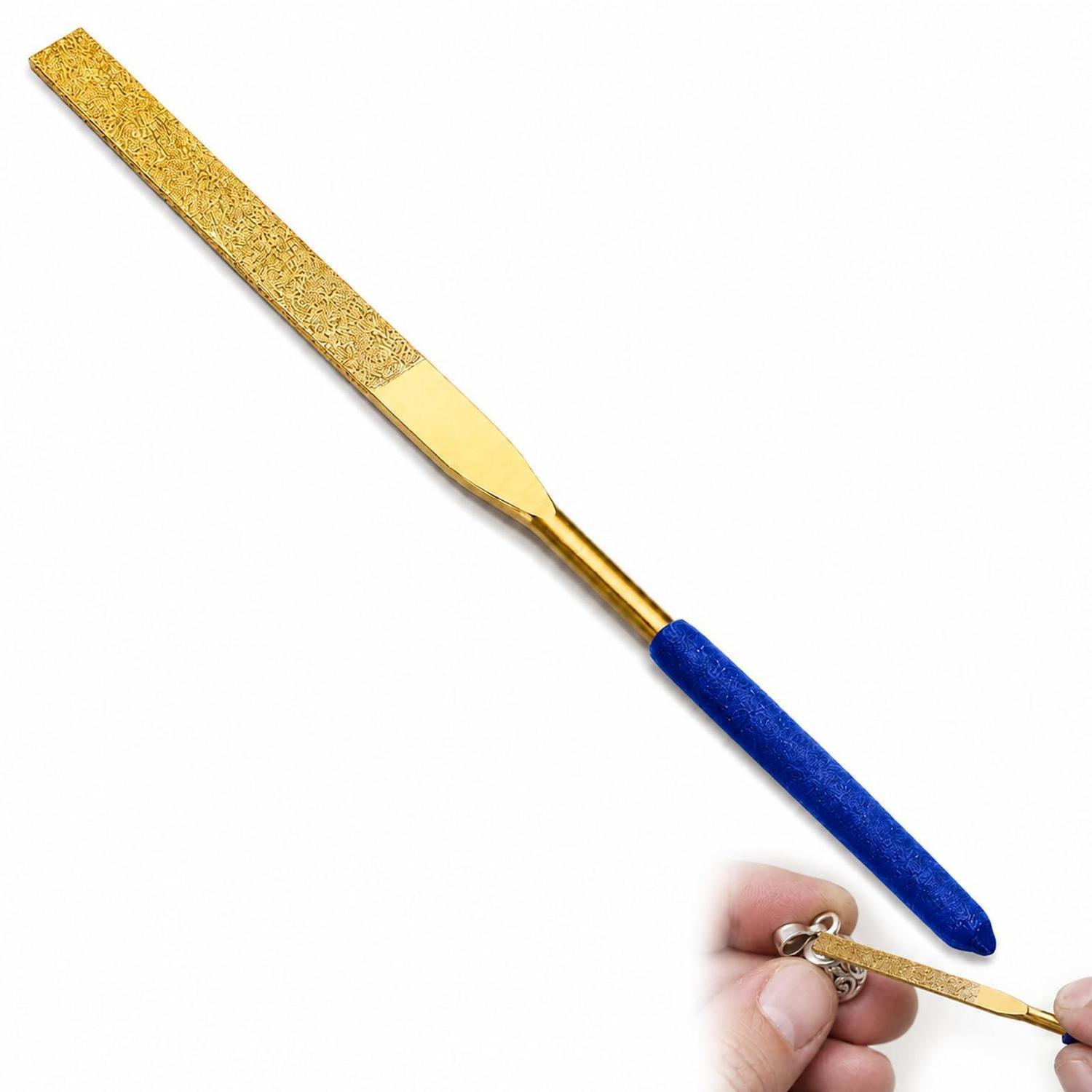 Flache Diamant-nadelfeile 9,5x180mm Titanbeschichtet Mit Rutschfestem Griff