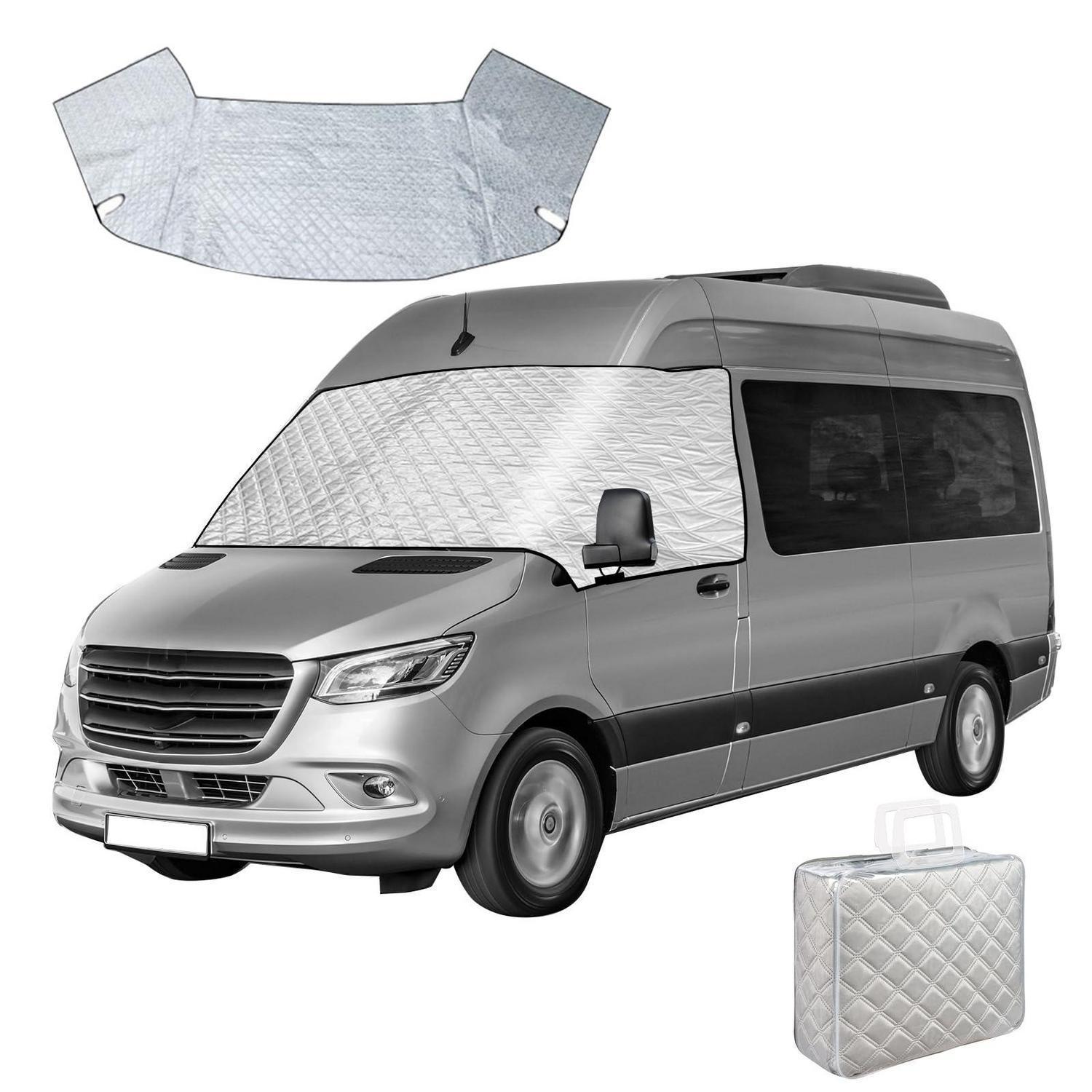 Frontscheibenabdeckung Für Mercedes Sprinter 2019-2025, 2-lagig, Wasserdicht, Sonnenschutz, Frostschutz