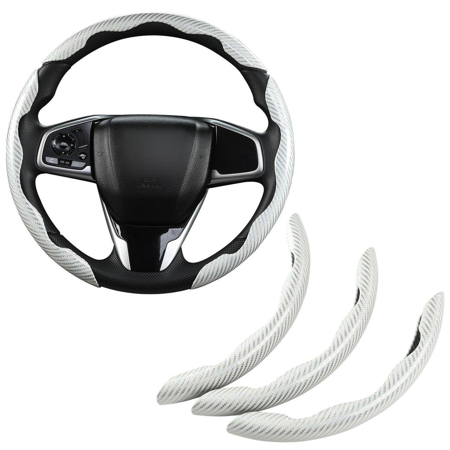 Lenkradbezug 3-teilig Carbon-optik Universell Für Runde & D-lenkräder