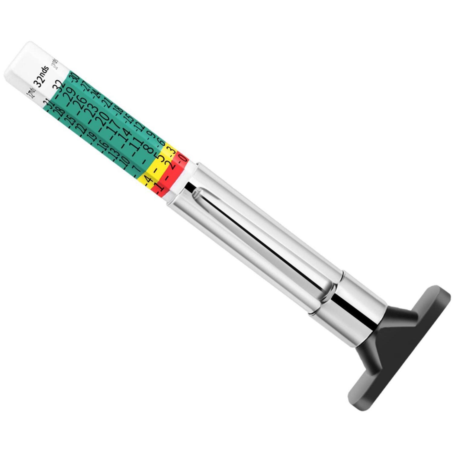 Reifenprofiltiefenmesser Mit Farbcodierung, 0-25 Mm / 0-1 Zoll