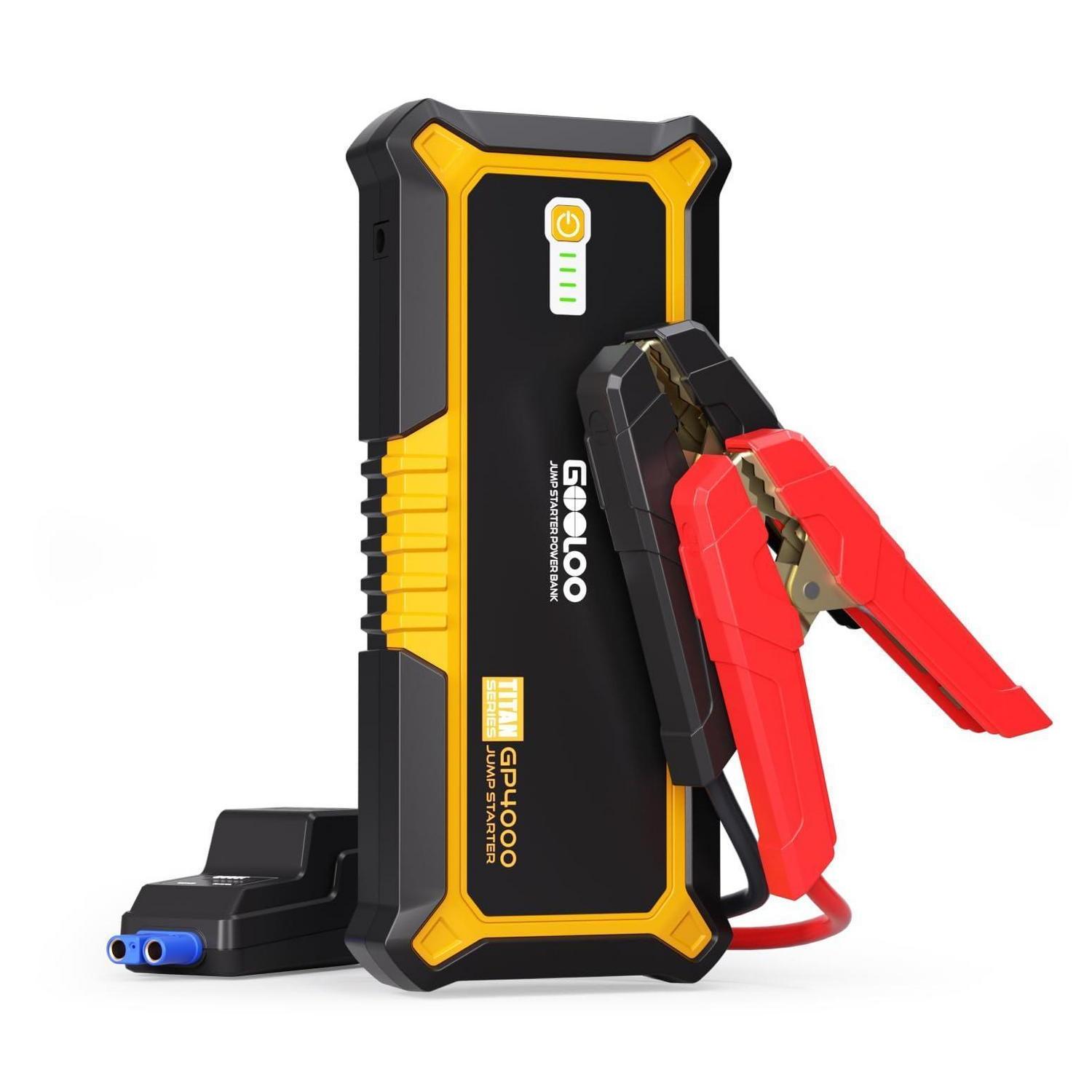 Starthilfe Powerbank 4000a Für 12v Benzin & Diesel Bis 10l Mit Led