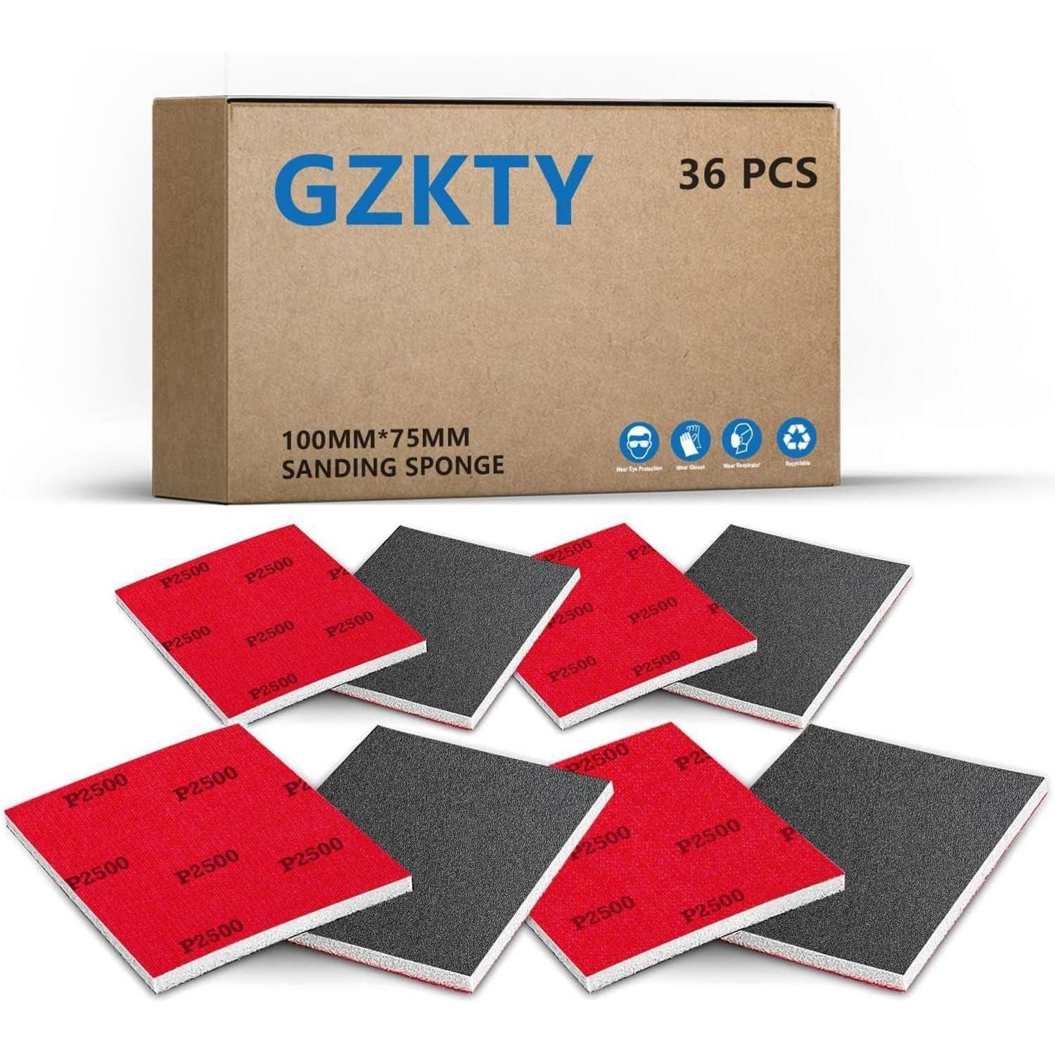 36 Stück Nass-trocken Schleifschwämme Set P180-p2500